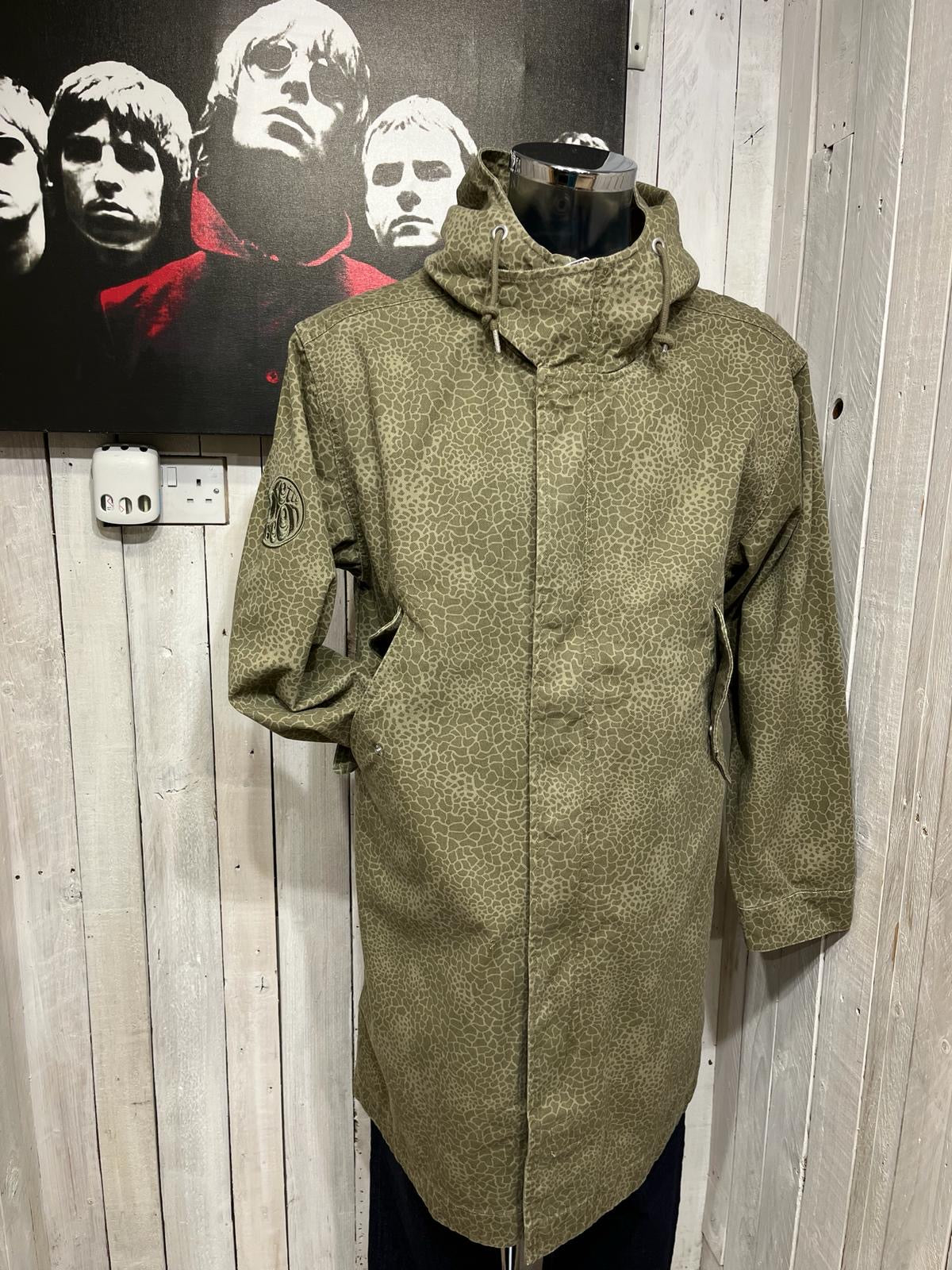 Pretty green grey parka best sale