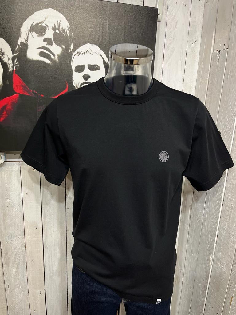 Pretty Green Print Logo Tee - Black