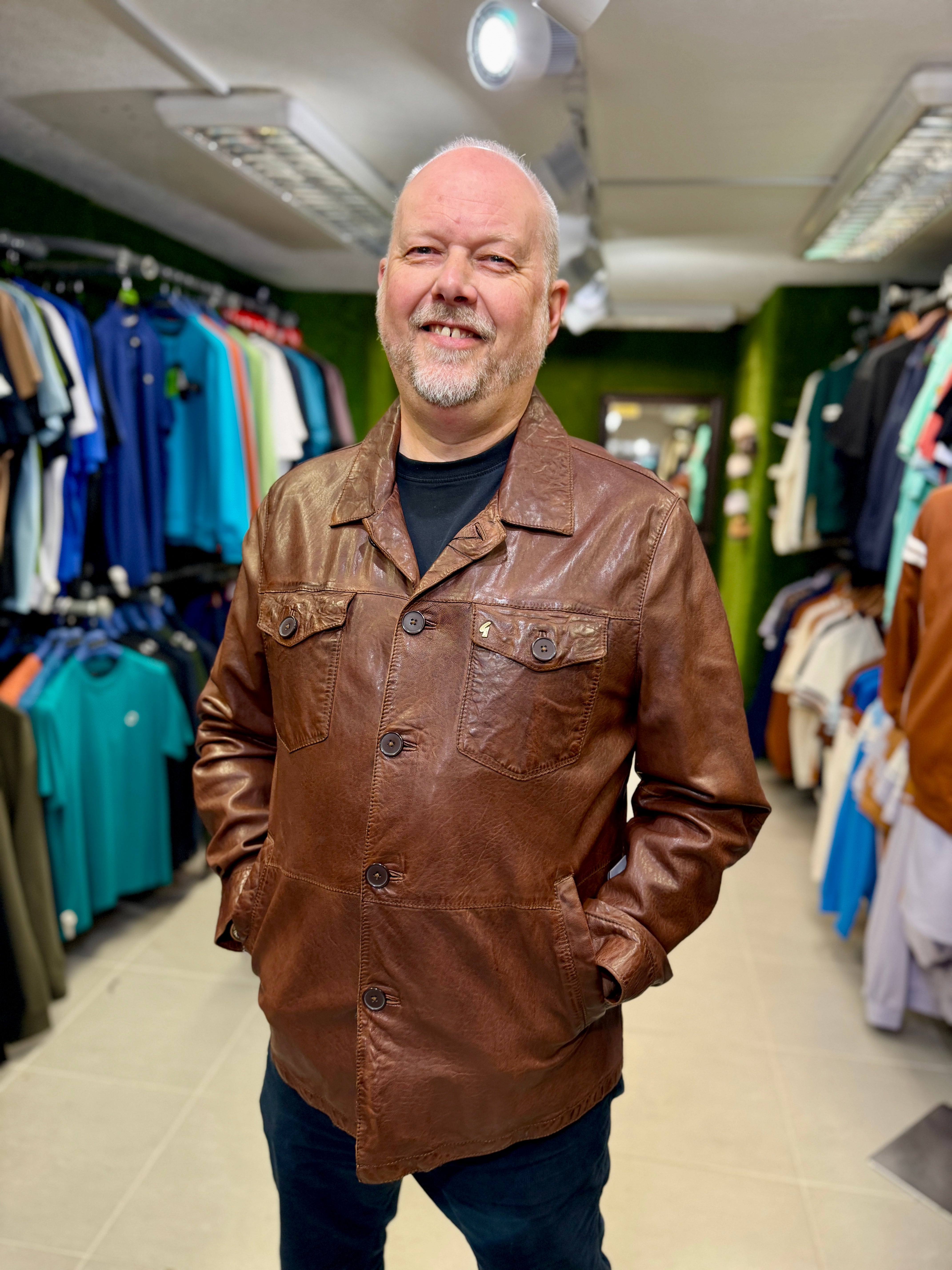 Dress Shirt What To Wear With Tan Leather Jacket Brown Leather