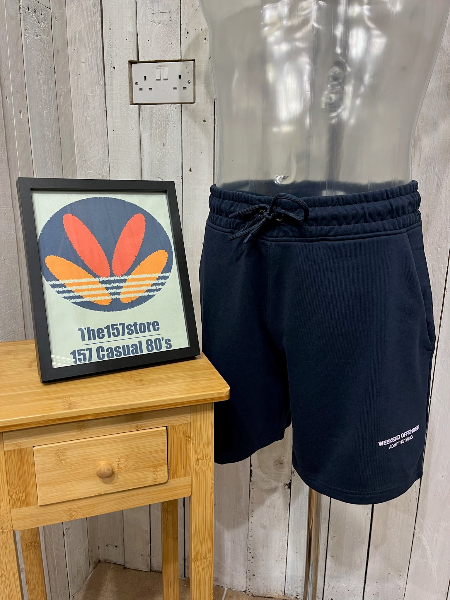 Weekend Offender Mytros Sweat Shorts Navy/Periwinkle