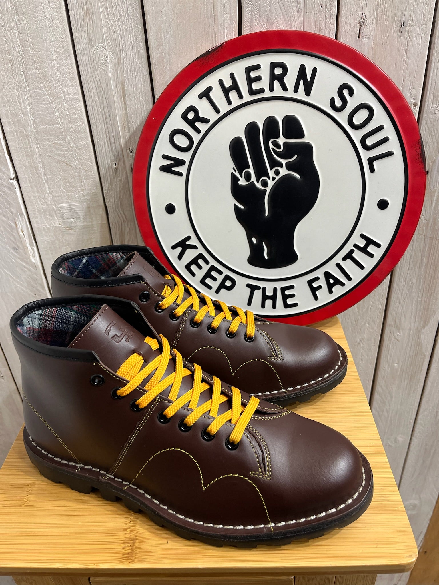 The157store Icons Monkey Boots - Wine (Yellow Laces) – The157store