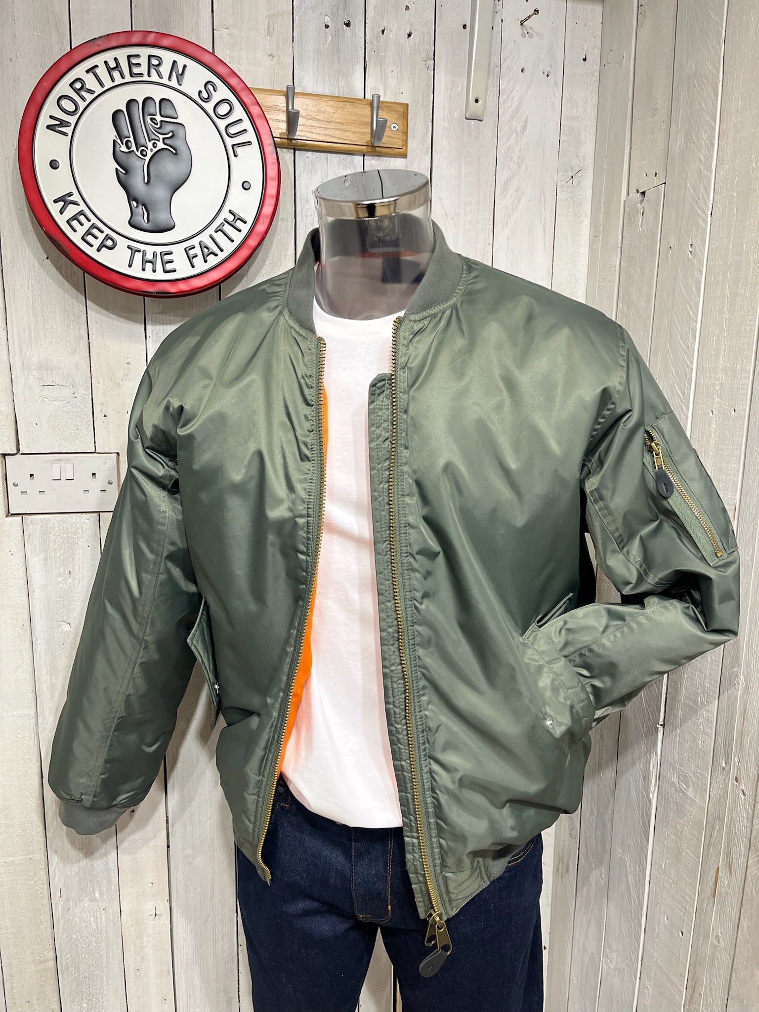 Relco 1964 MA-1 Bomber Jacket - Khaki – The157store Menswear