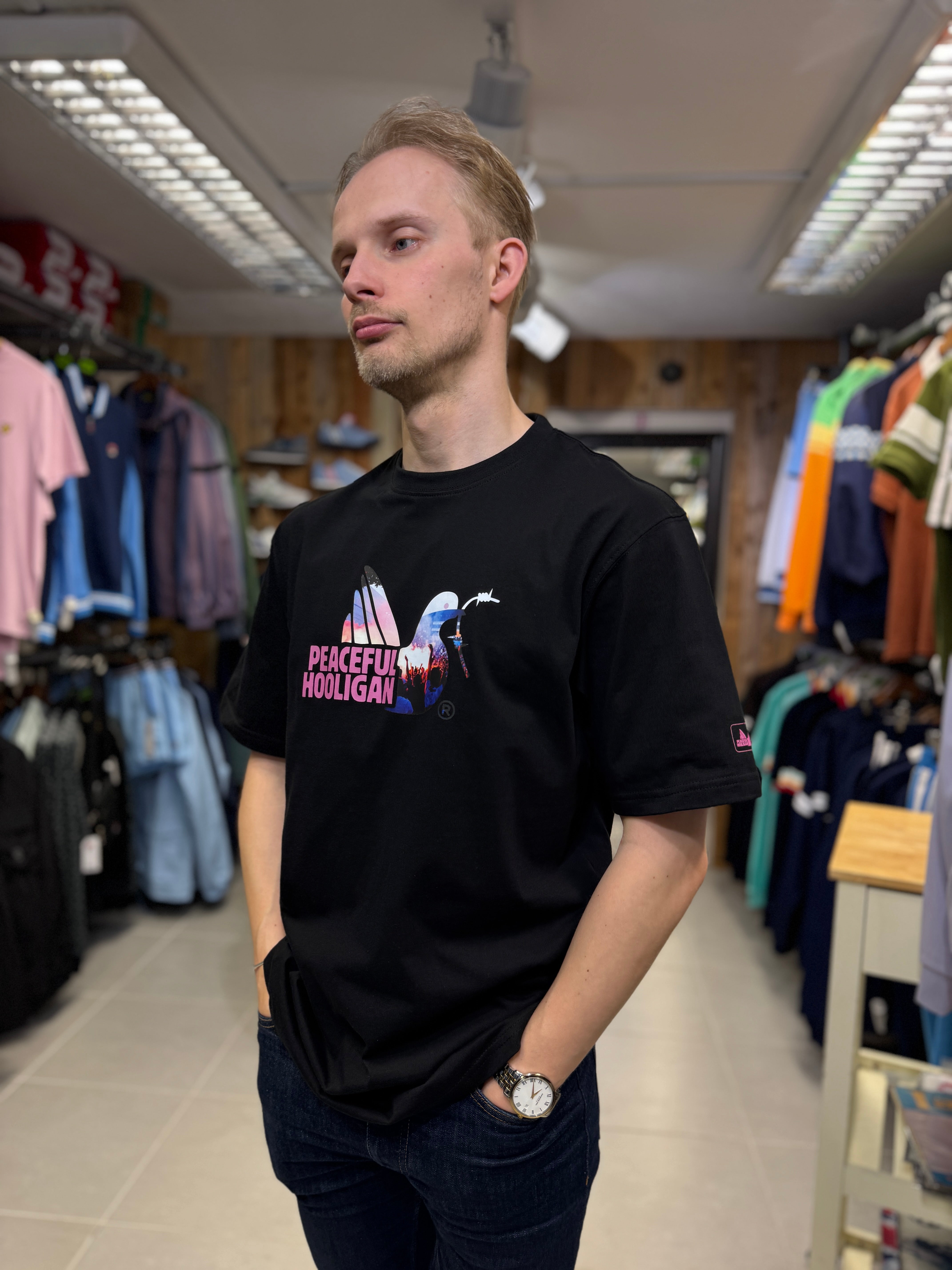 Peaceful Hooligan Flare Tee - Black – The157store Menswear