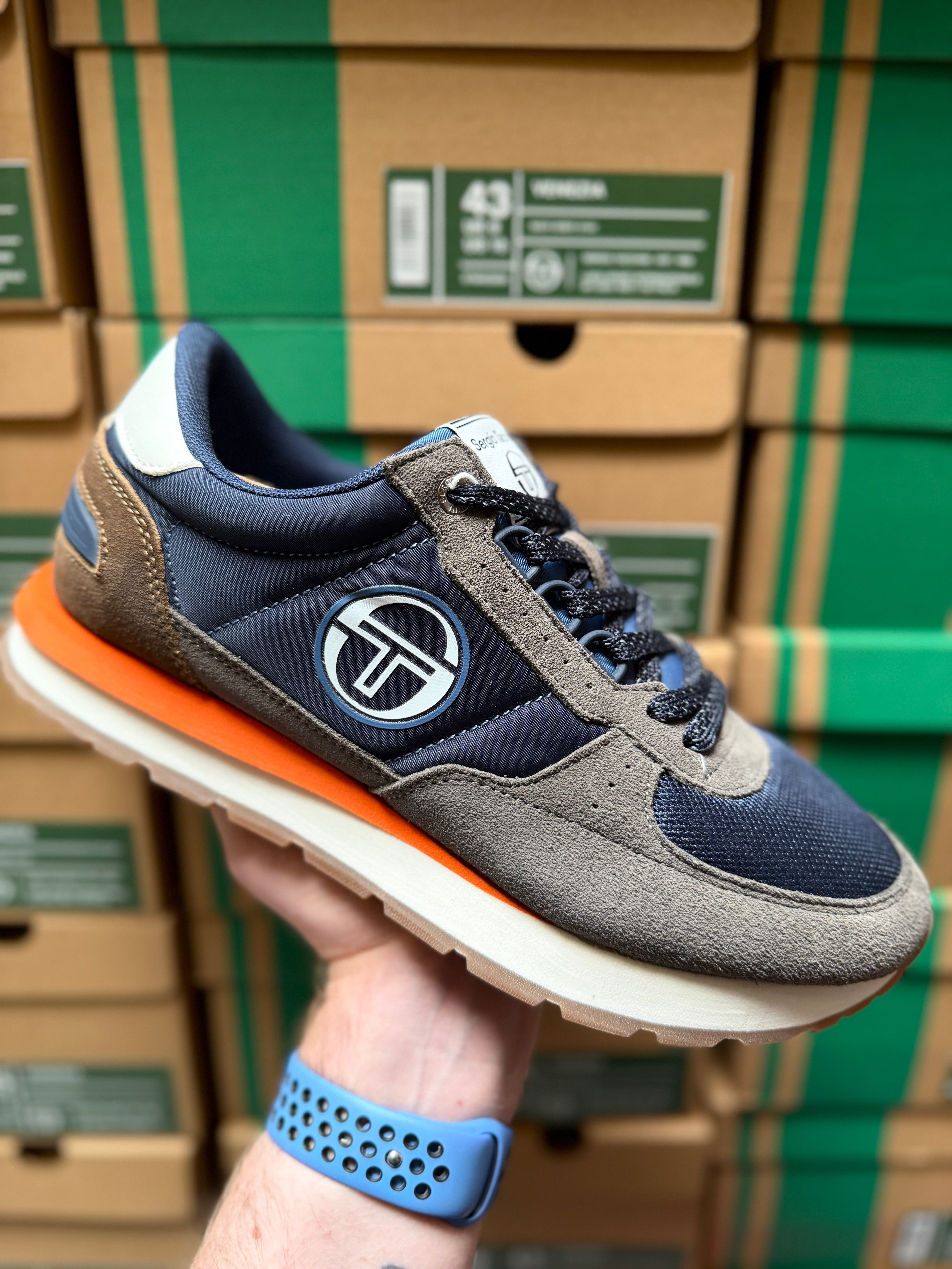 Sergio Tacchini Venezia Trainers - Navy Grey 0194 “Tanta Passione