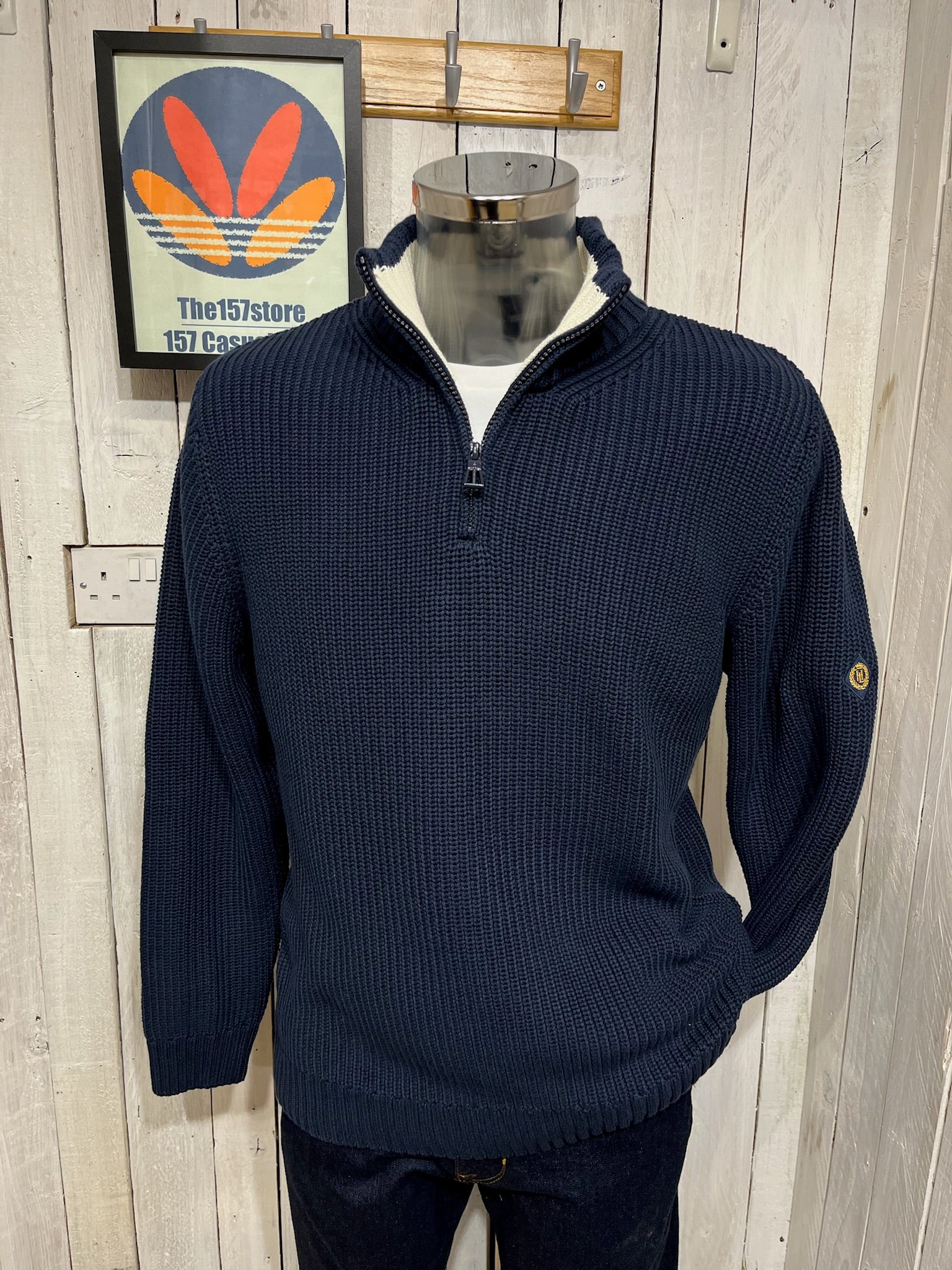 Henri Lloyd Quarter Zip Jumper - Navy – The157store Menswear