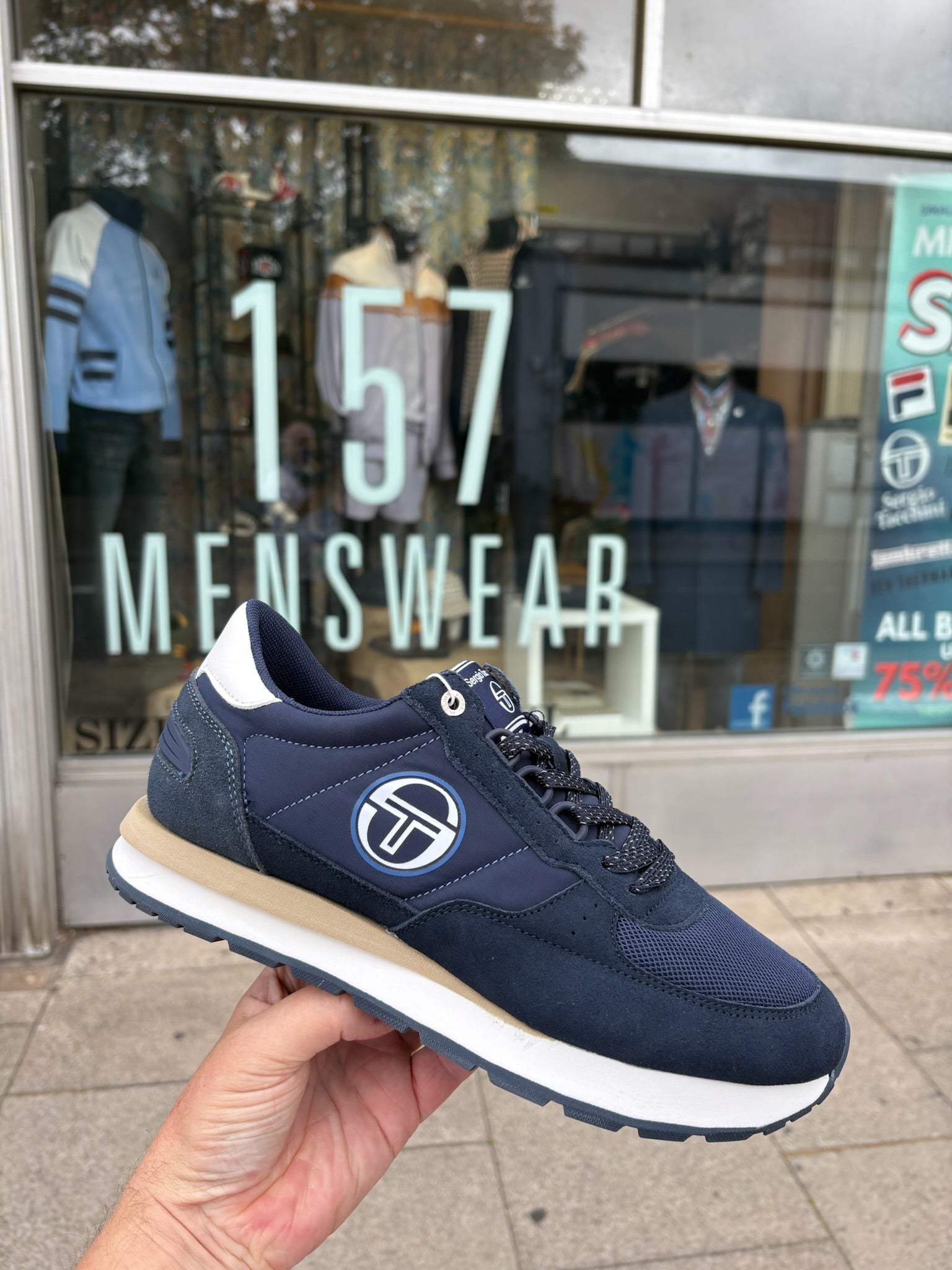 Sergio Tacchini Venezia Trainers Navy/Lake White