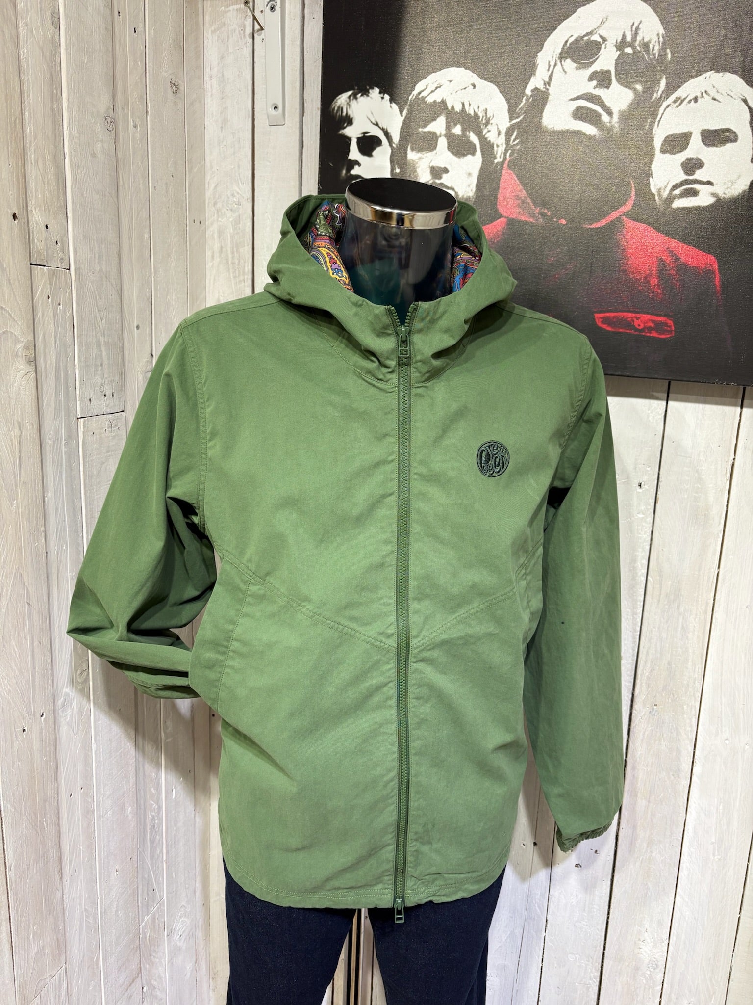 Grey Pretty Green Coats Pretty Green Ridley Nylon Jacket Grey