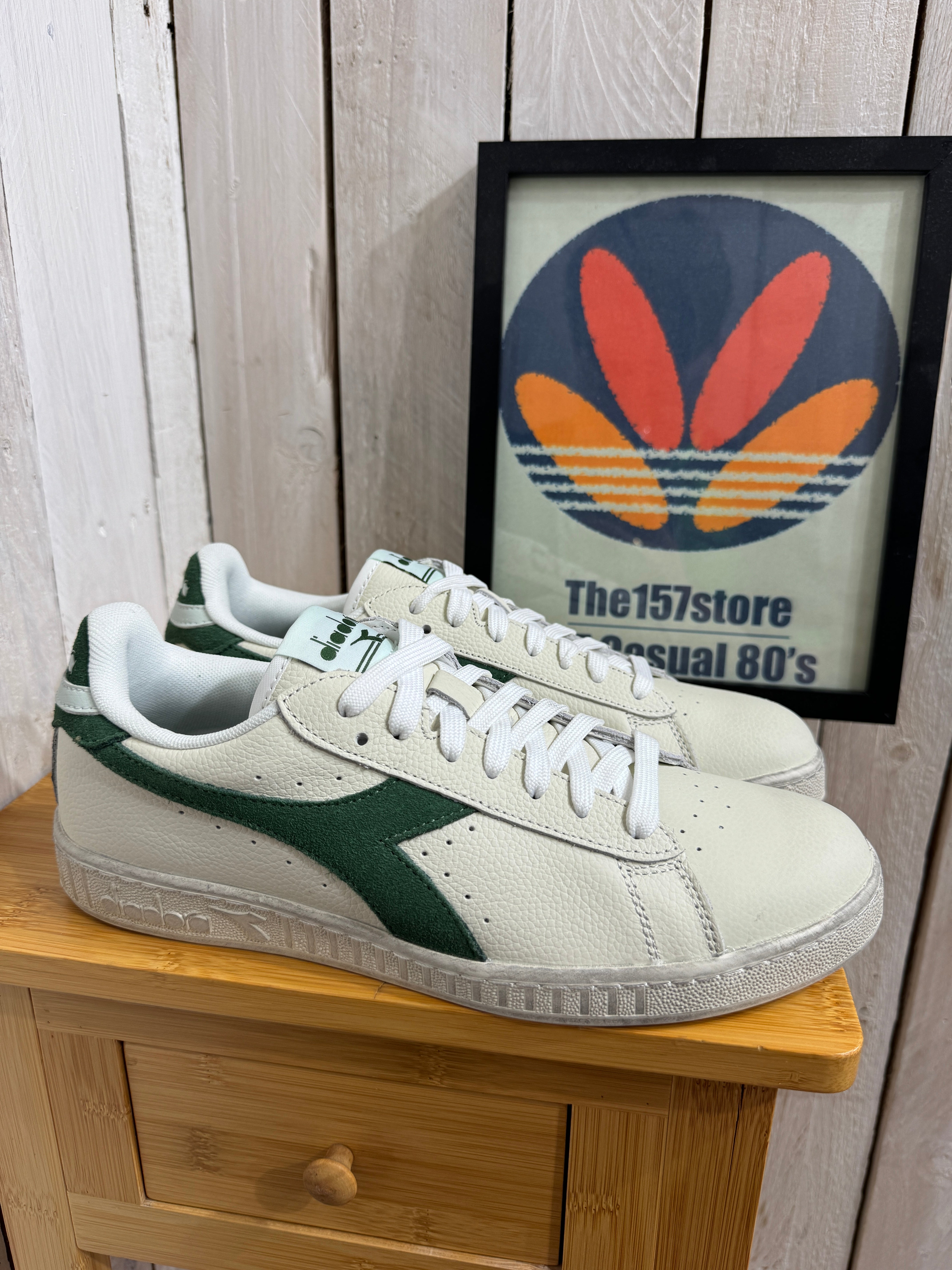 Diadora Game Low Trainers Green Guard Antique Finish