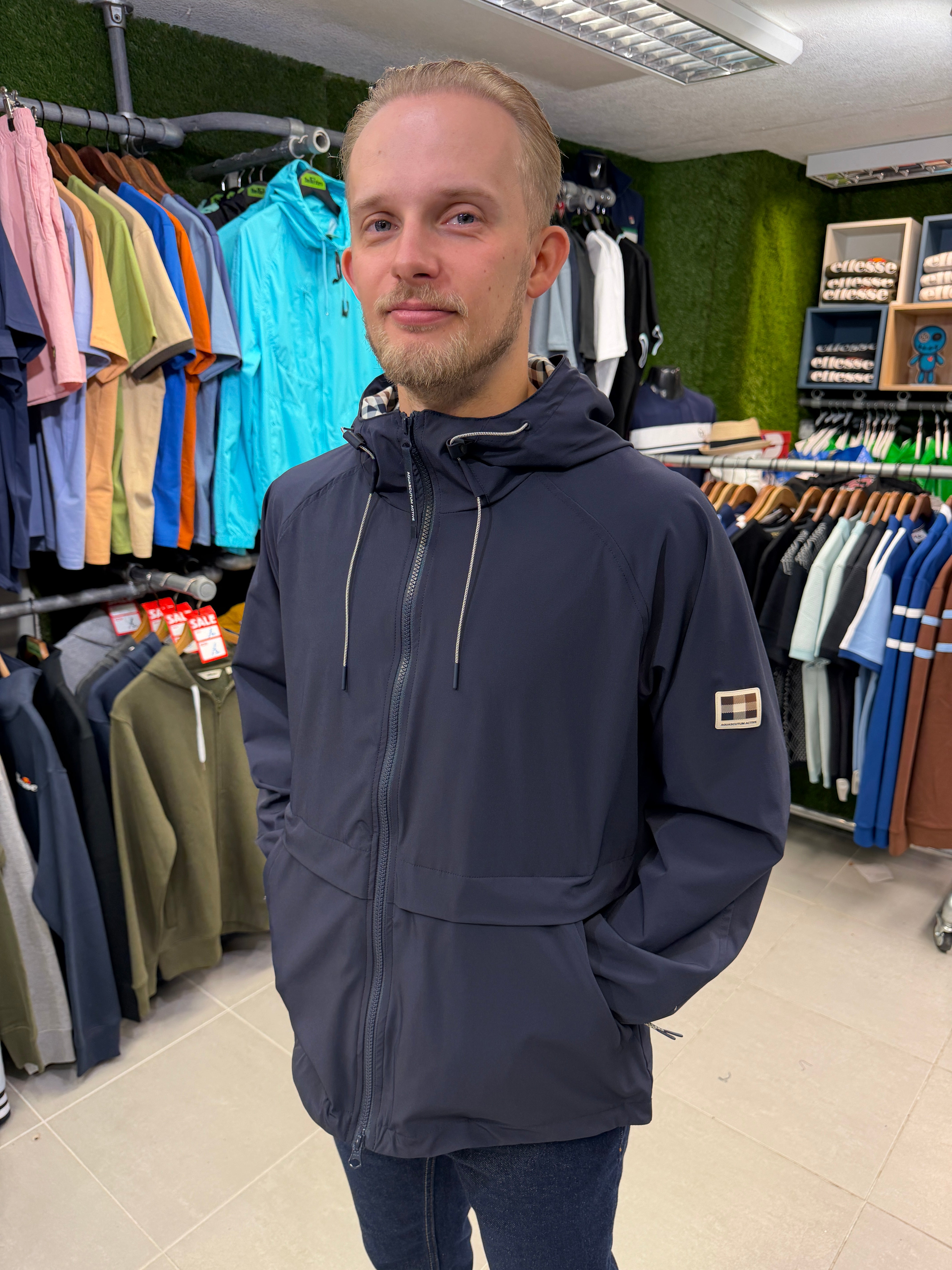 Aquascutum WINTER 26 Shell SP Hooded Jacket - Navy – The157store