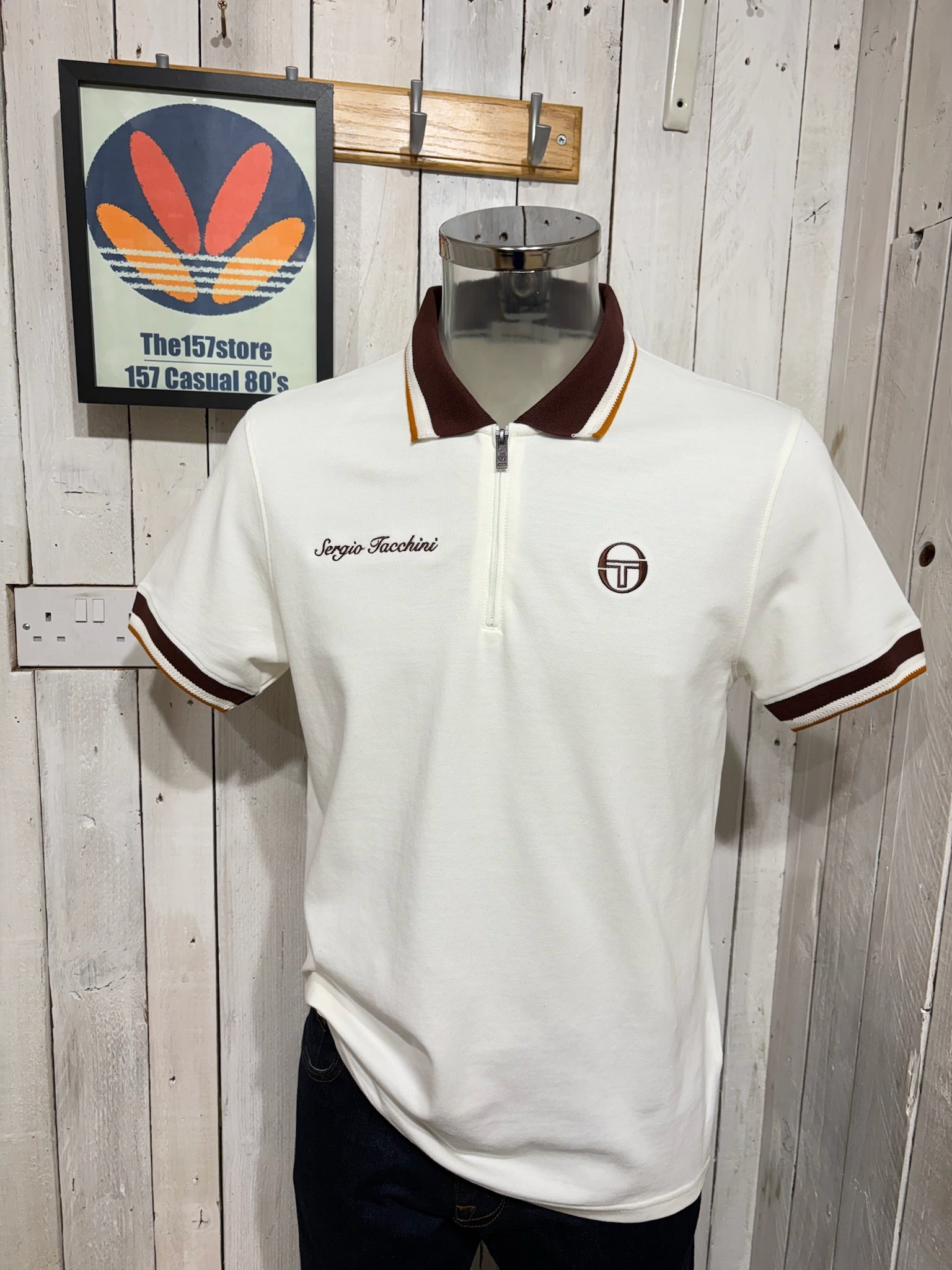 Sergio Tacchini Nanto Zip Polo - Gardenia – The157store Menswear