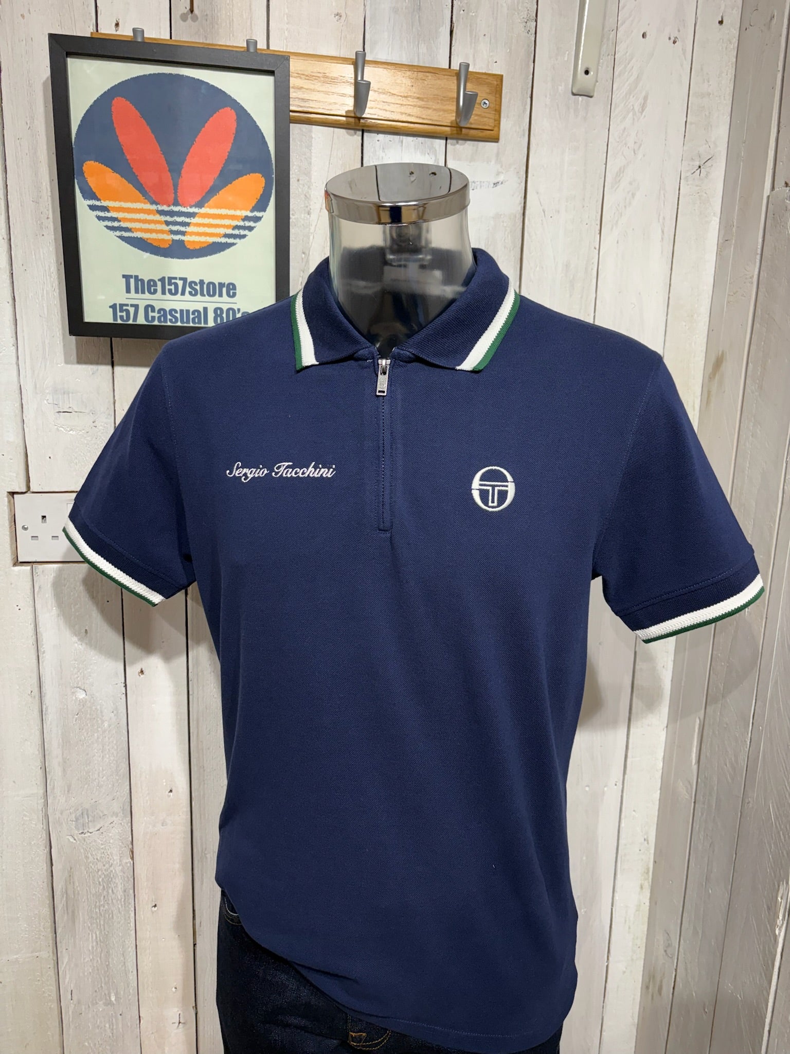 Sergio Tacchini Nanto Zip Polo - Maritime Blue – The157store Menswear