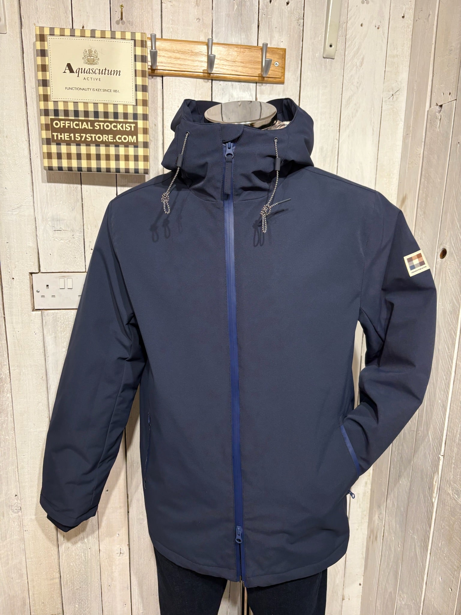 Aquascutum AW25 Primaloft Mid Parka - Navy (NEW BIGGER FIT