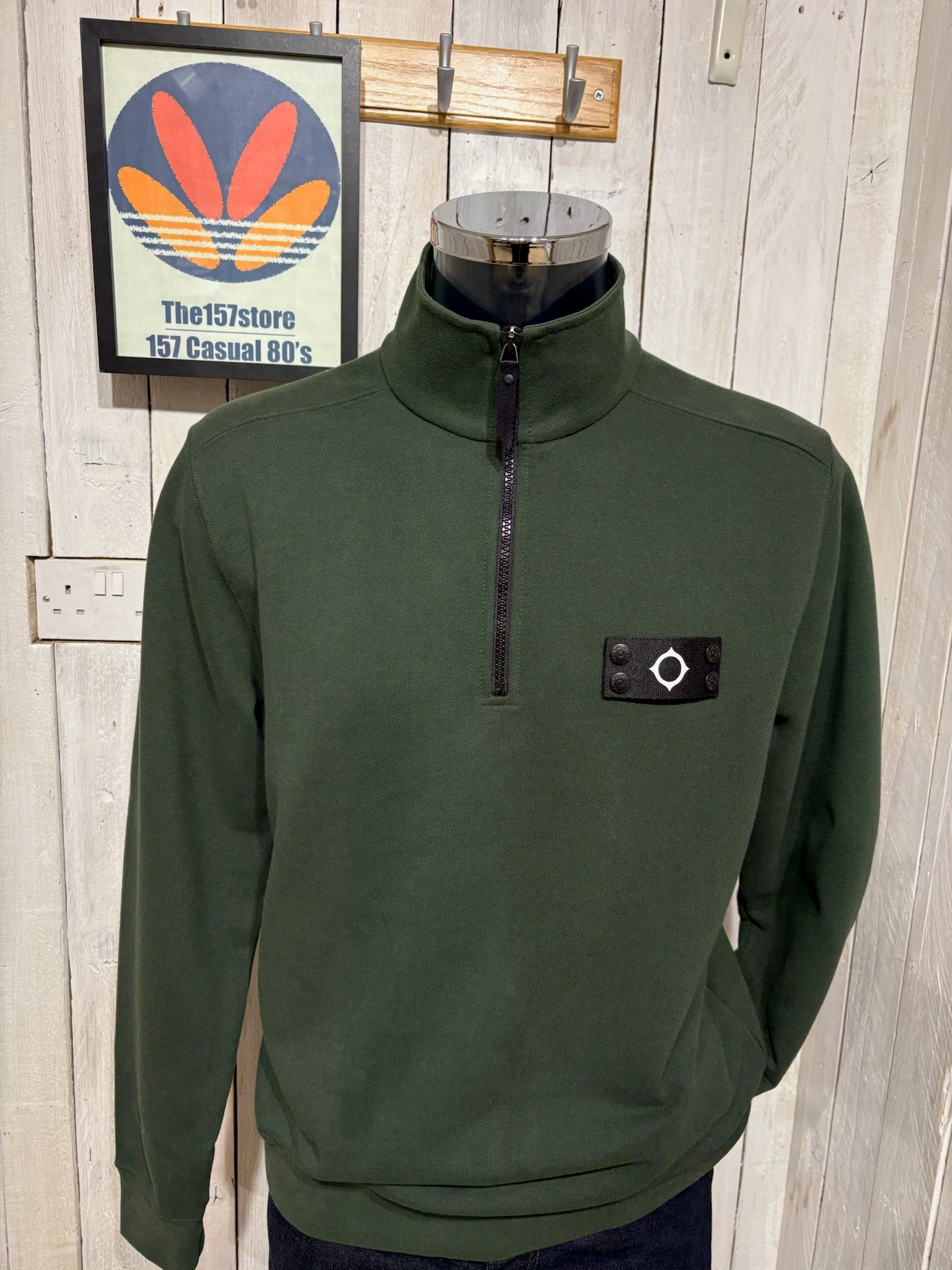 MA. STRUM Neo 1/4 Zip Sweat - Oil Slick – The157store Menswear
