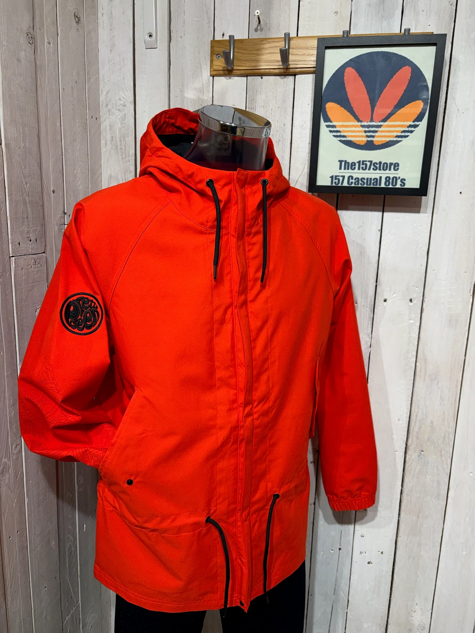 Pretty Green Resonance Jacket - Orange (Water Activated Paisley