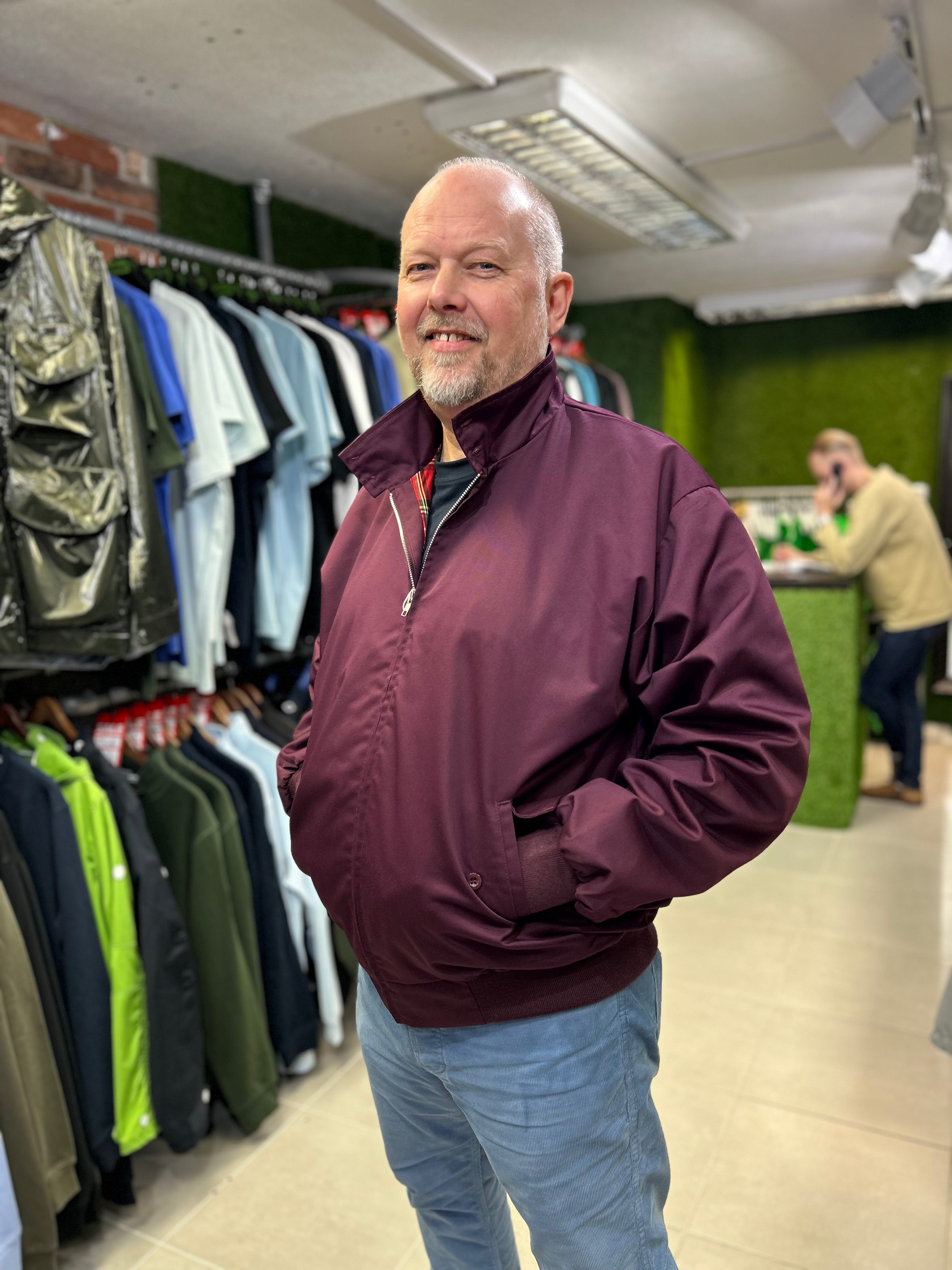 Original 70s Style Harrington - Burgundy – The157store Menswear