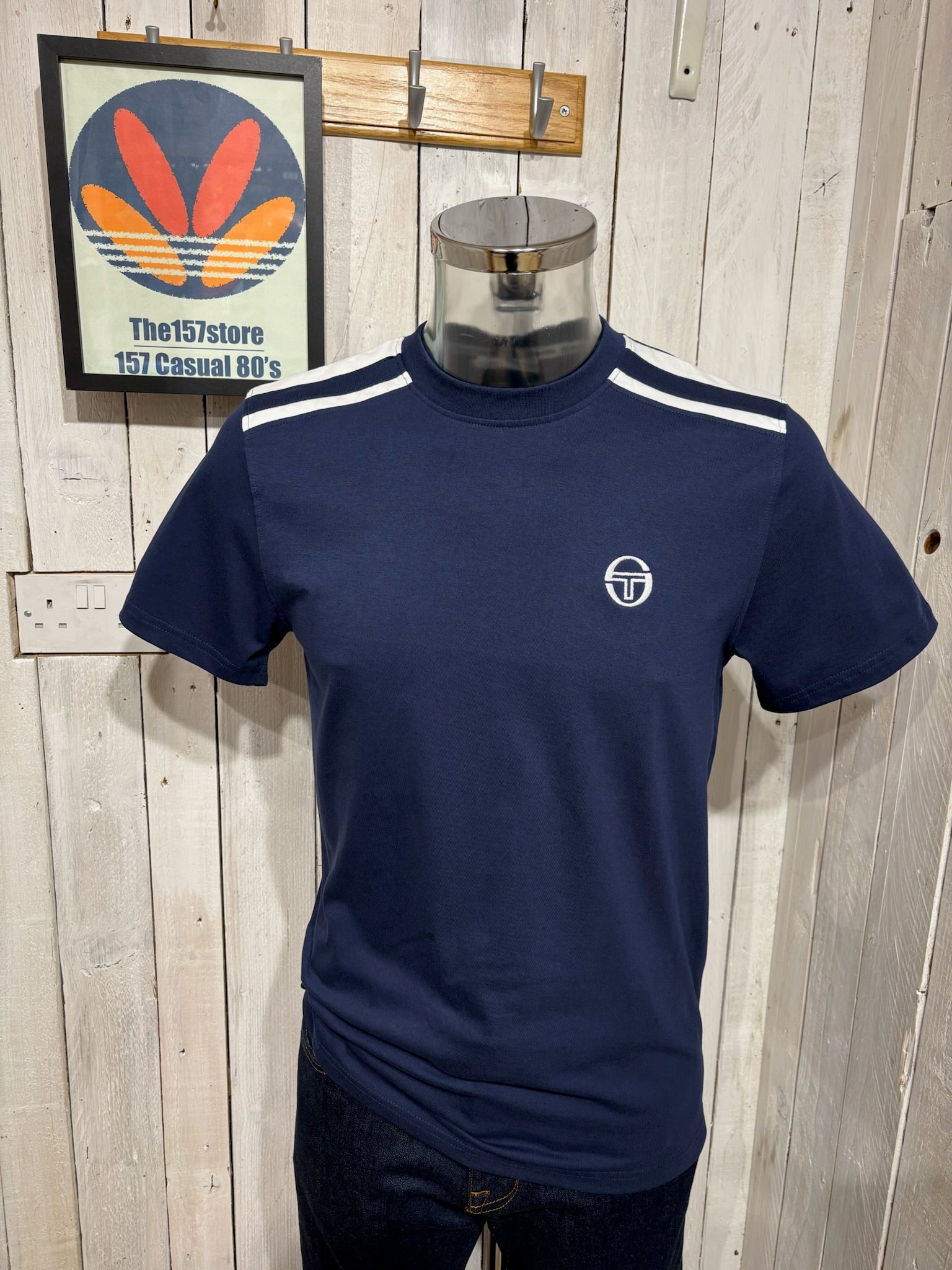 Sergio Tacchini Locchi Tee - Maritime Blue / White – The157store