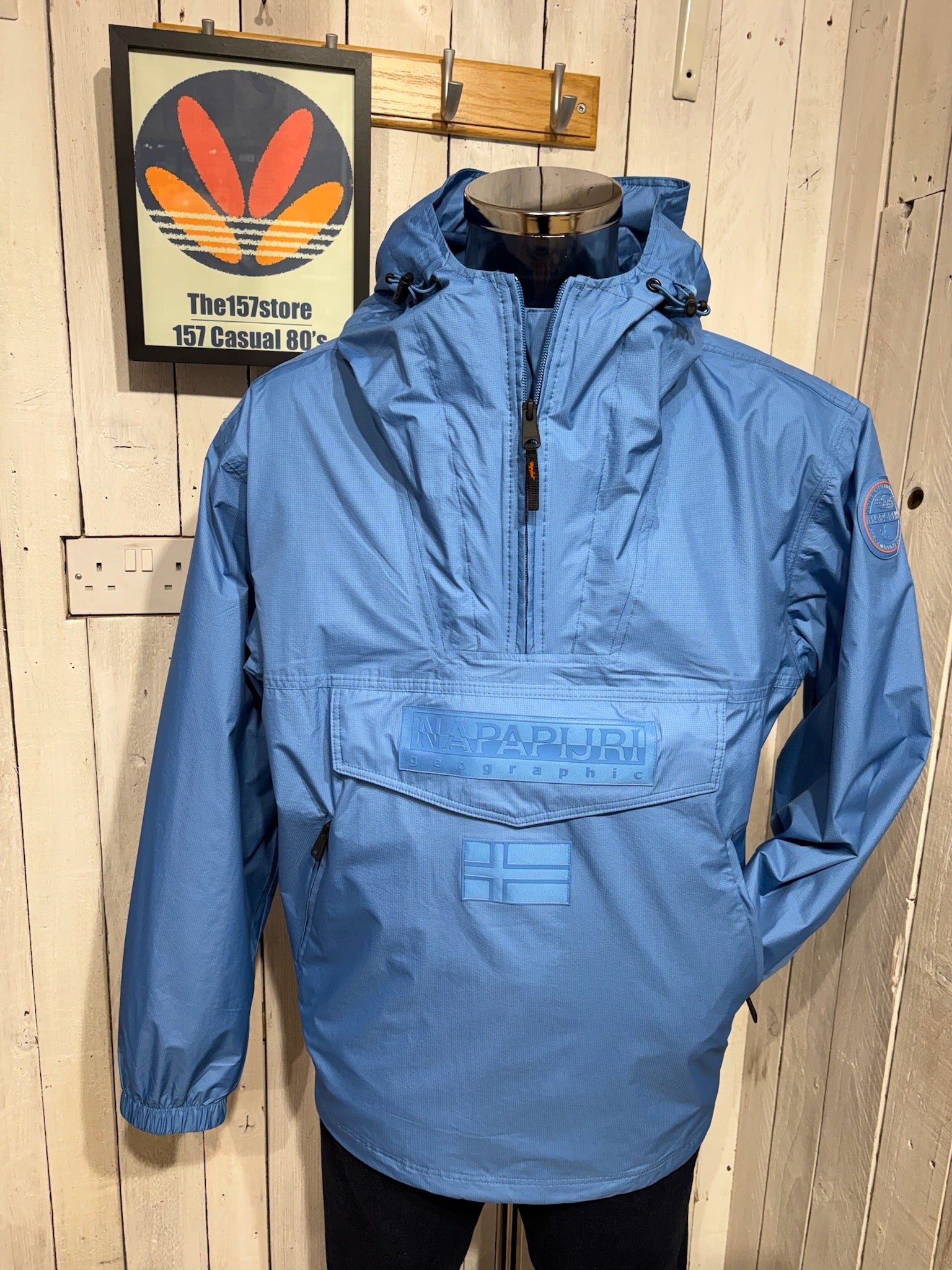 NAPAPIJRI マウンテンパーカー プルオーバー ブルー Napapijri Rainforest Next Summer Anorak - Blue Jasper