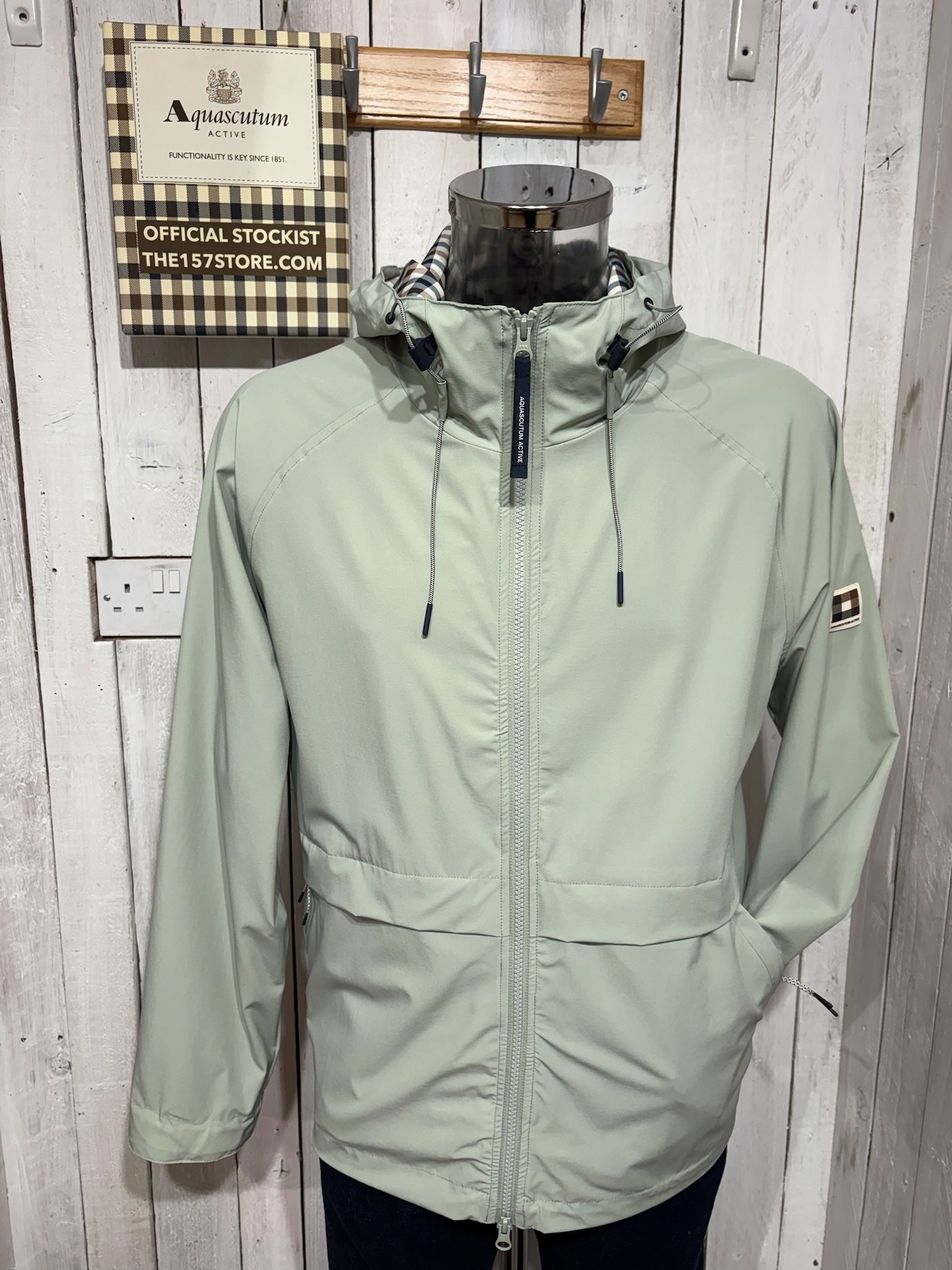 Aquascutum 2026 Shell SP Hooded Jacket - Salvia – The157store Menswear