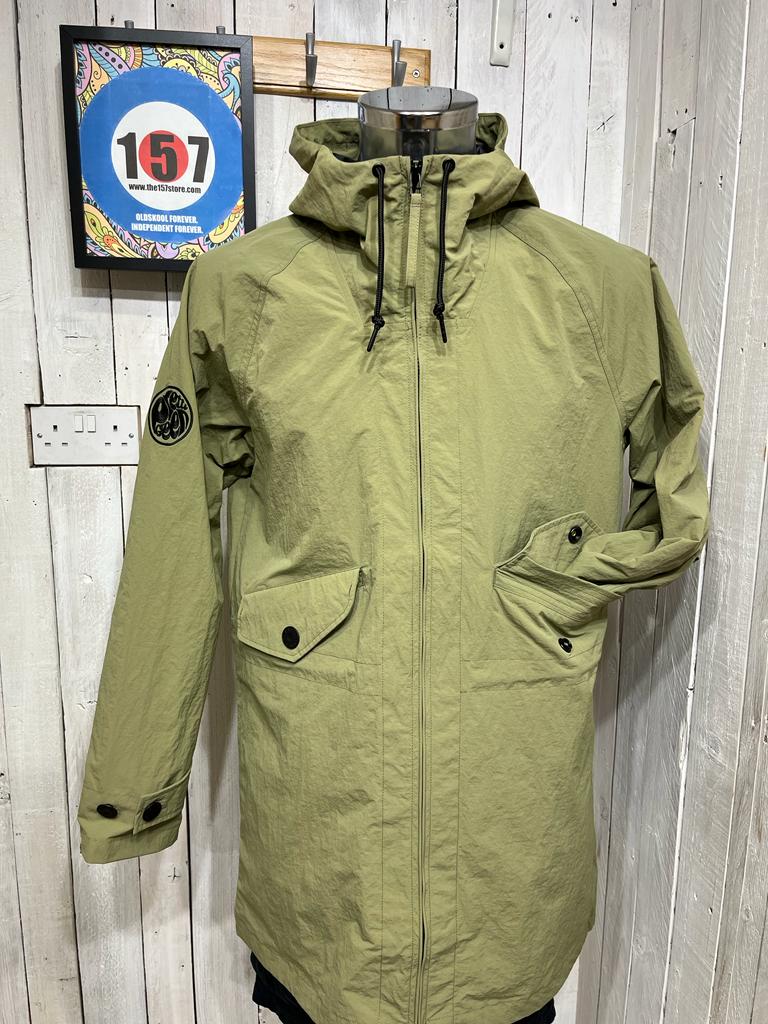 Pretty green khaki parka best sale