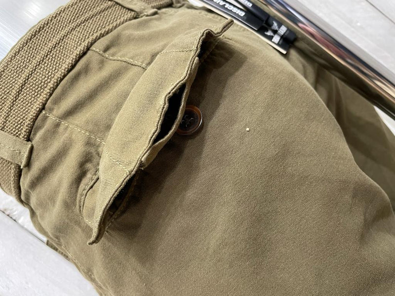 Eastside Garment Dyed Cargo Shorts - Khaki (Free Belt)