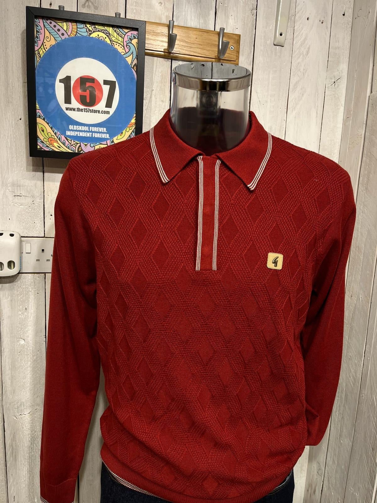 Chemise rayée Gabicci des années 90