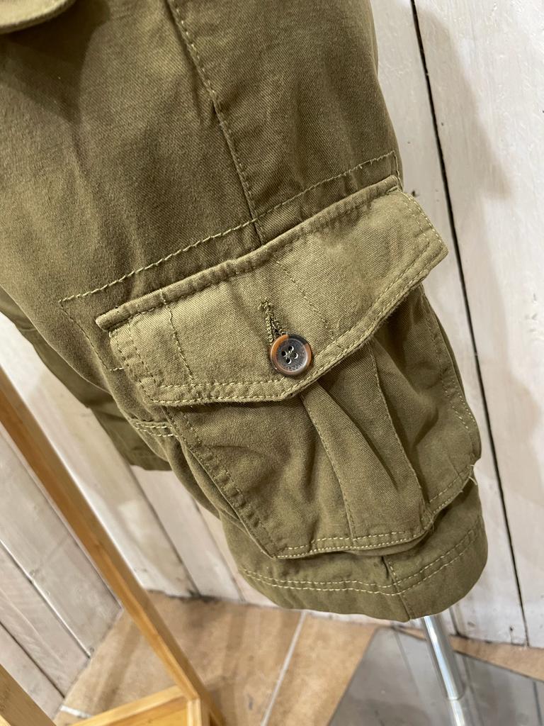 Eastside Garment Dyed Cargo Shorts - Khaki (Free Belt)
