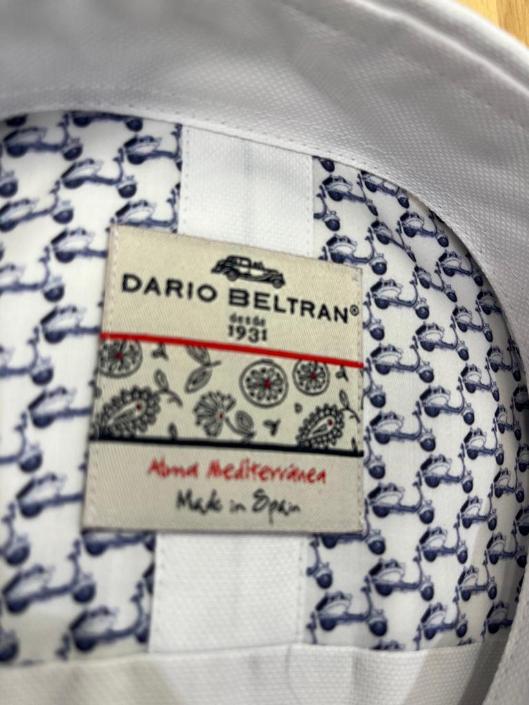 Dario Beltran Ribas Fine Honeycomb Shirt - White