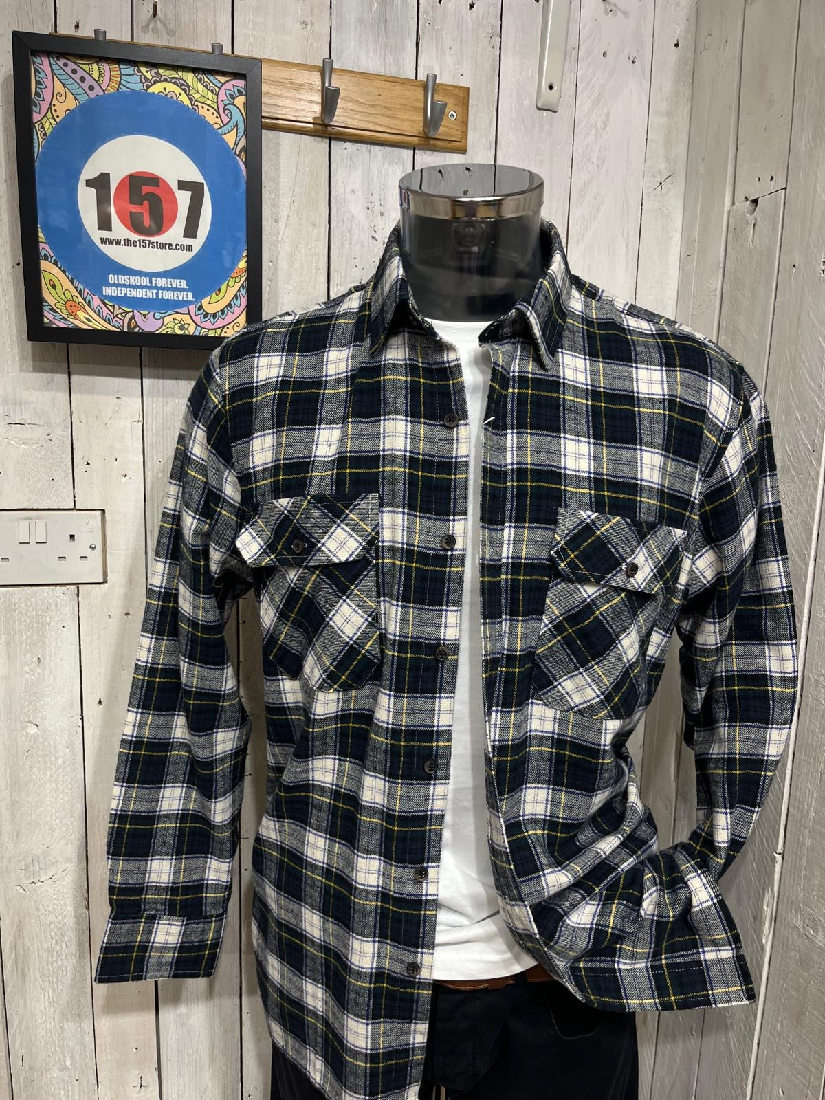 Hesketh & Turner Oversized Flannel Shirt - Cambridge (M to 6XL ...