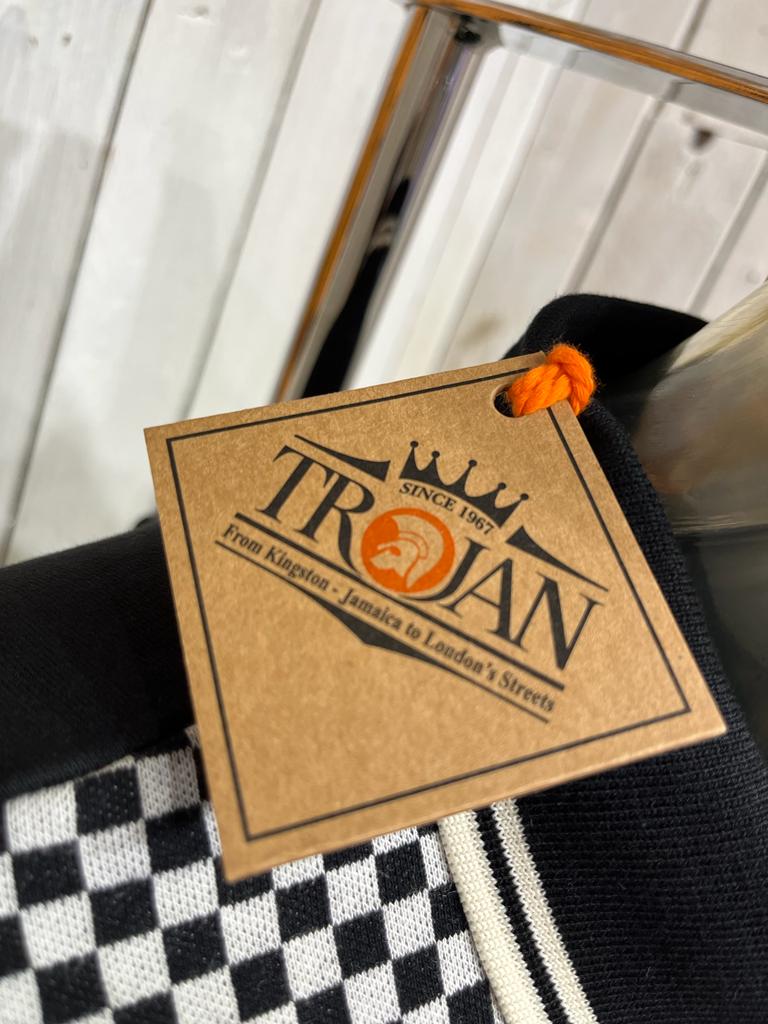 Trojan Chequerboard Ska Two Tone Polo (Medium Only)