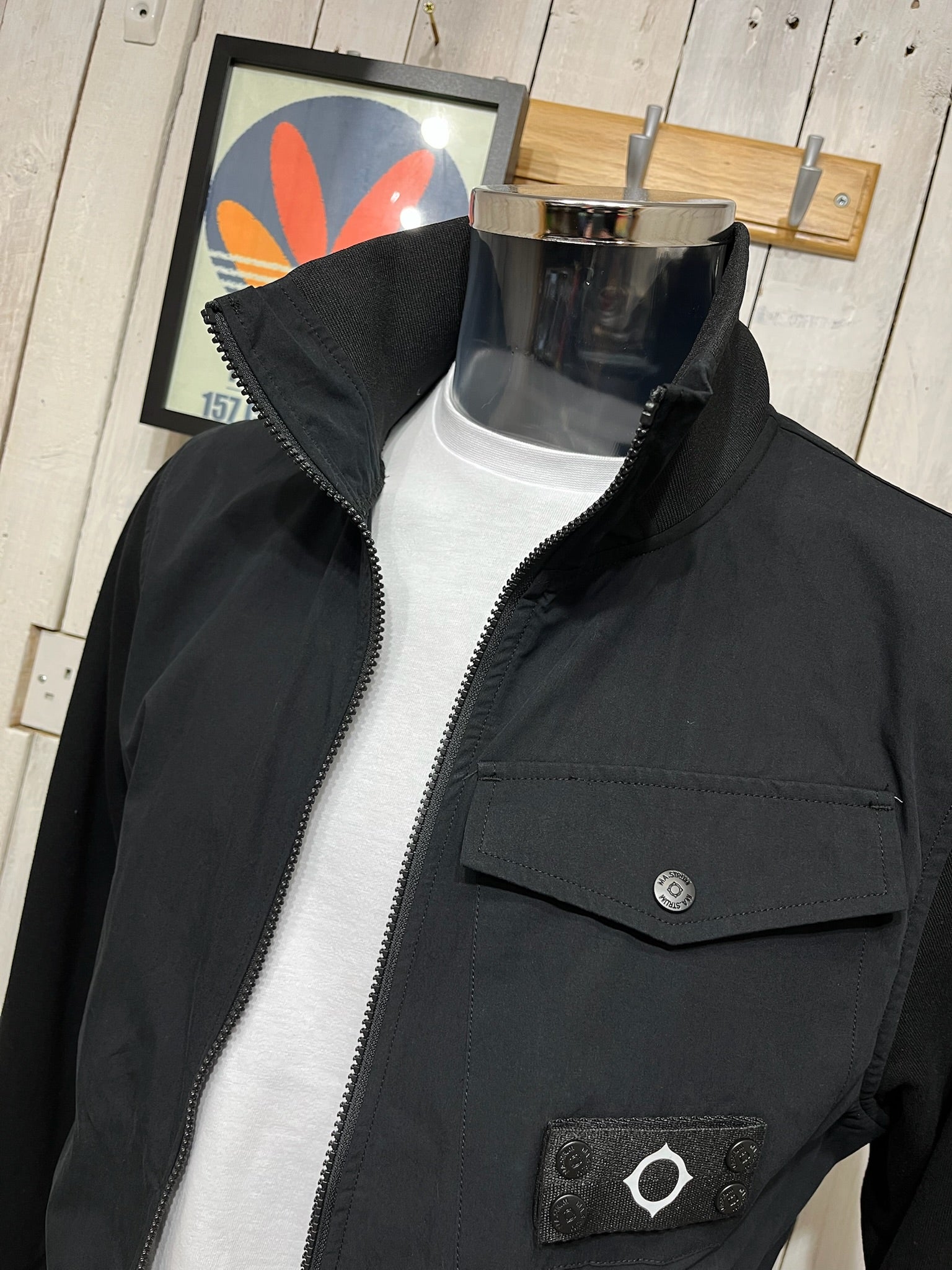 MA. STRUM Mixed Media Sweat - Jet Black – The157store Menswear