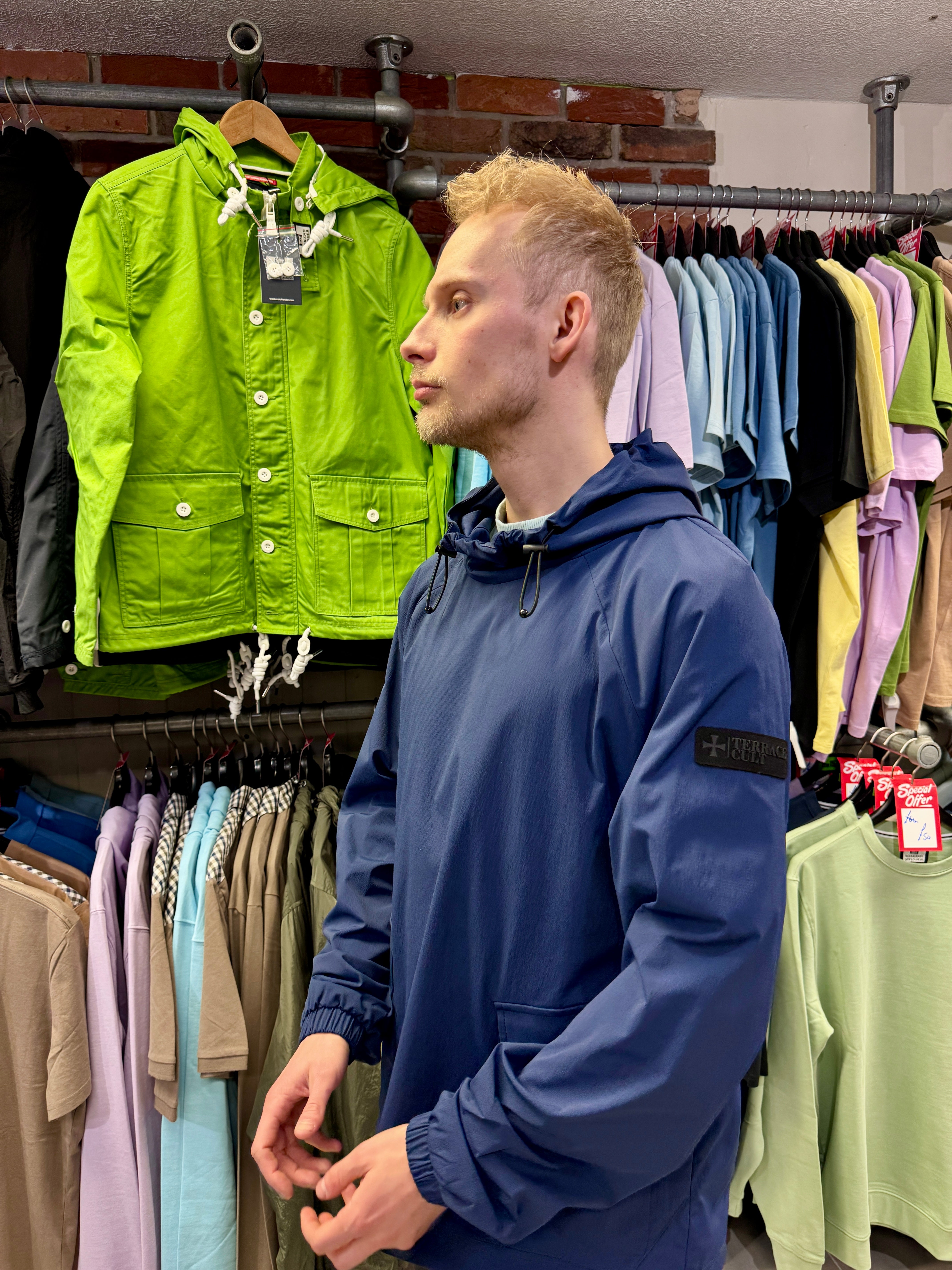 Terrace Cult Maine Smock - Navy (with stretch) – The157store Menswear