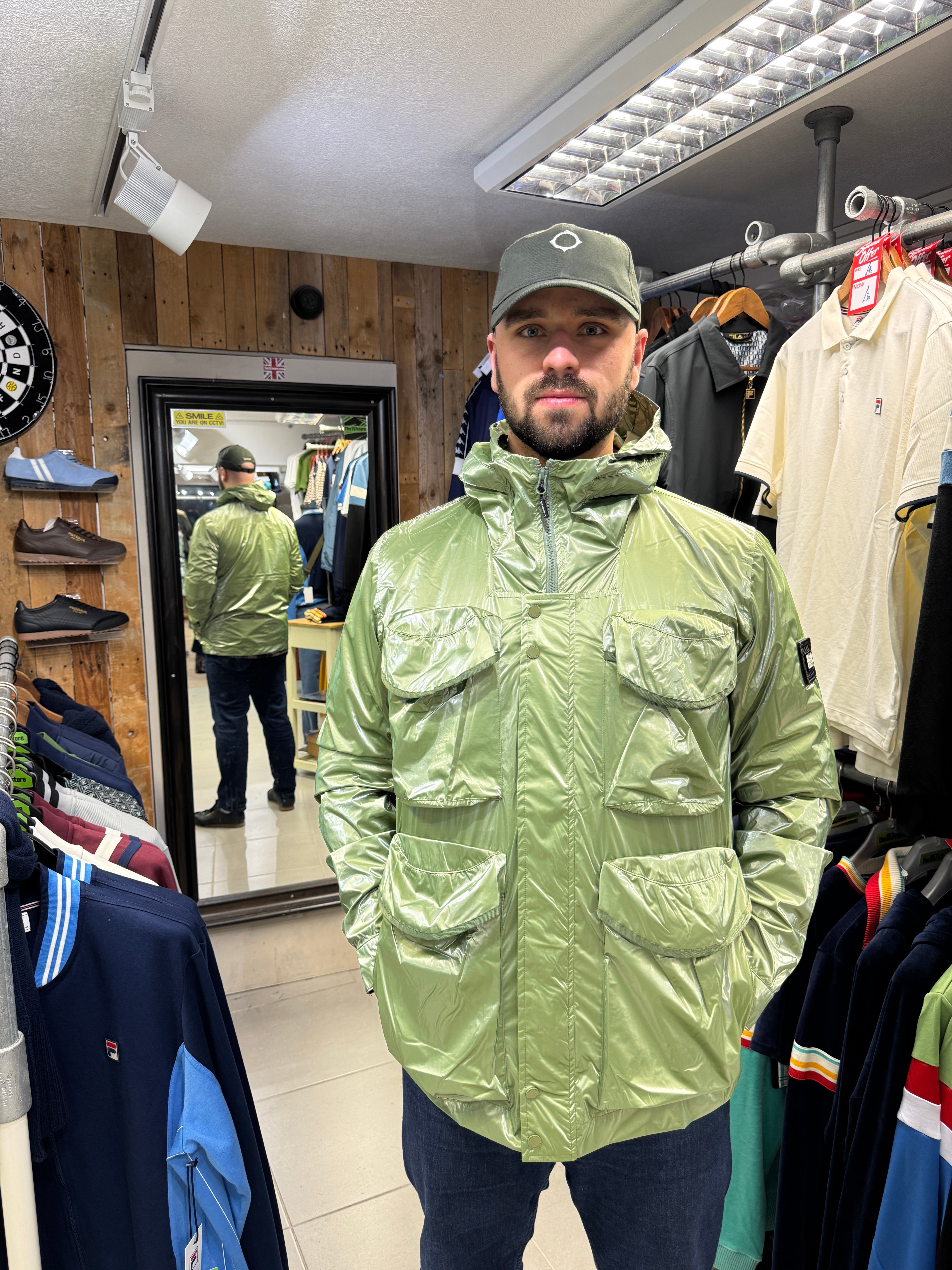 WEEKEND OFFENDER ナイロンジャケット ライトグリーン S Weekend Offender Cotoca Field Jacket - Sapling – The157store Menswear