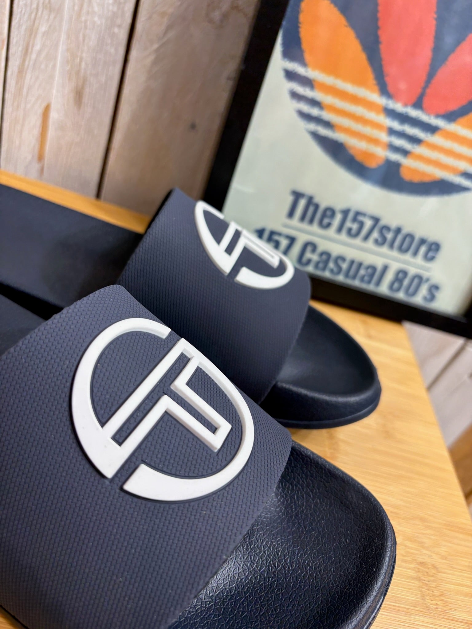 Sergio Tacchini Anzio Slides - Navy Peony Navy White 4957