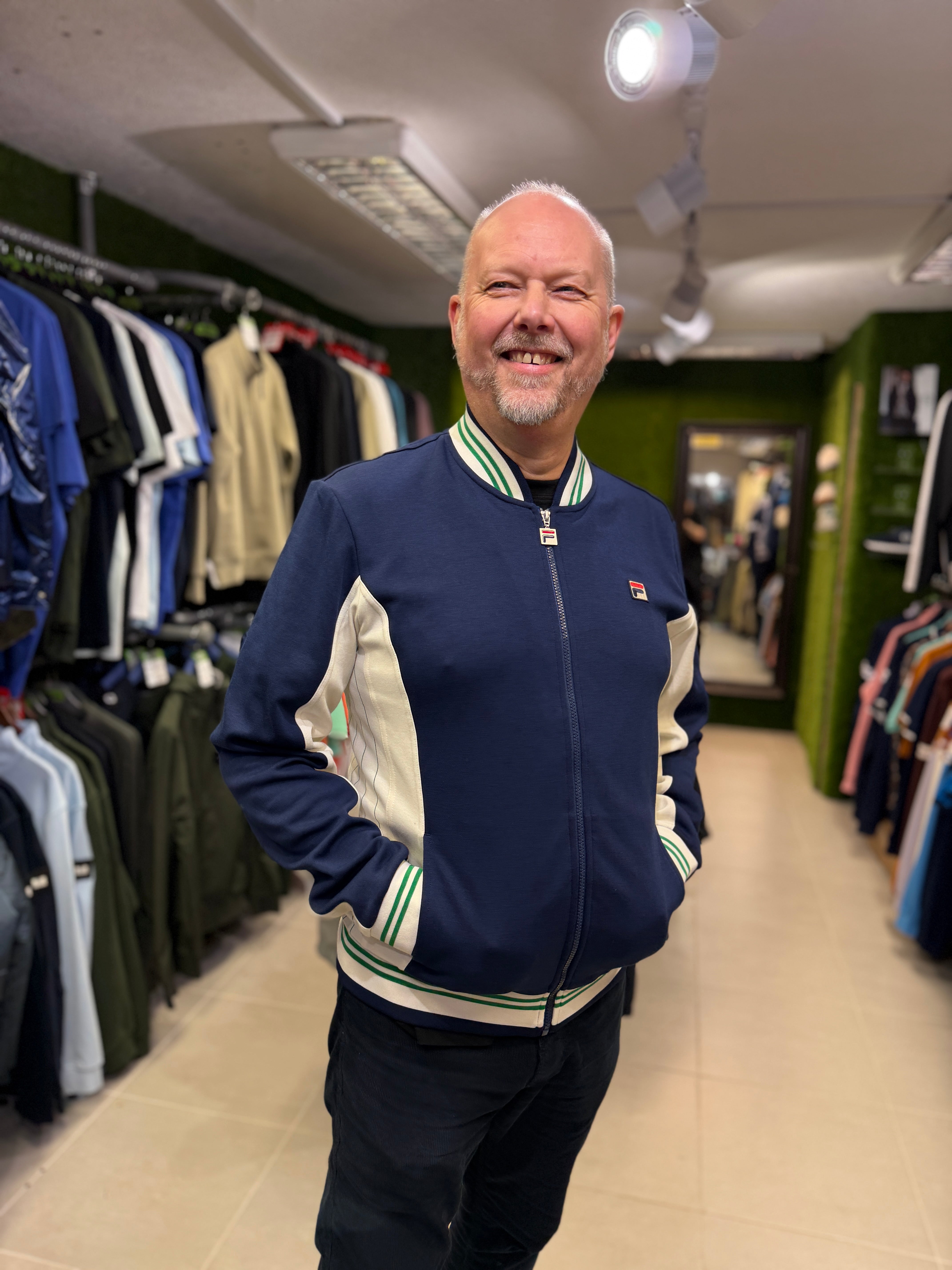 Fila Settanta Fila Tracksuit Retro Fila Vintage Settanta Track Top Fila  Navy Green  The157store