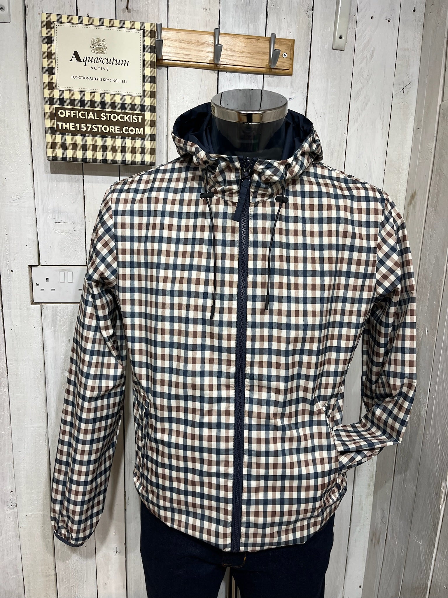 Aquascutum Reversible Terrace Jacket - NEW 2026 - Navy or Aqua