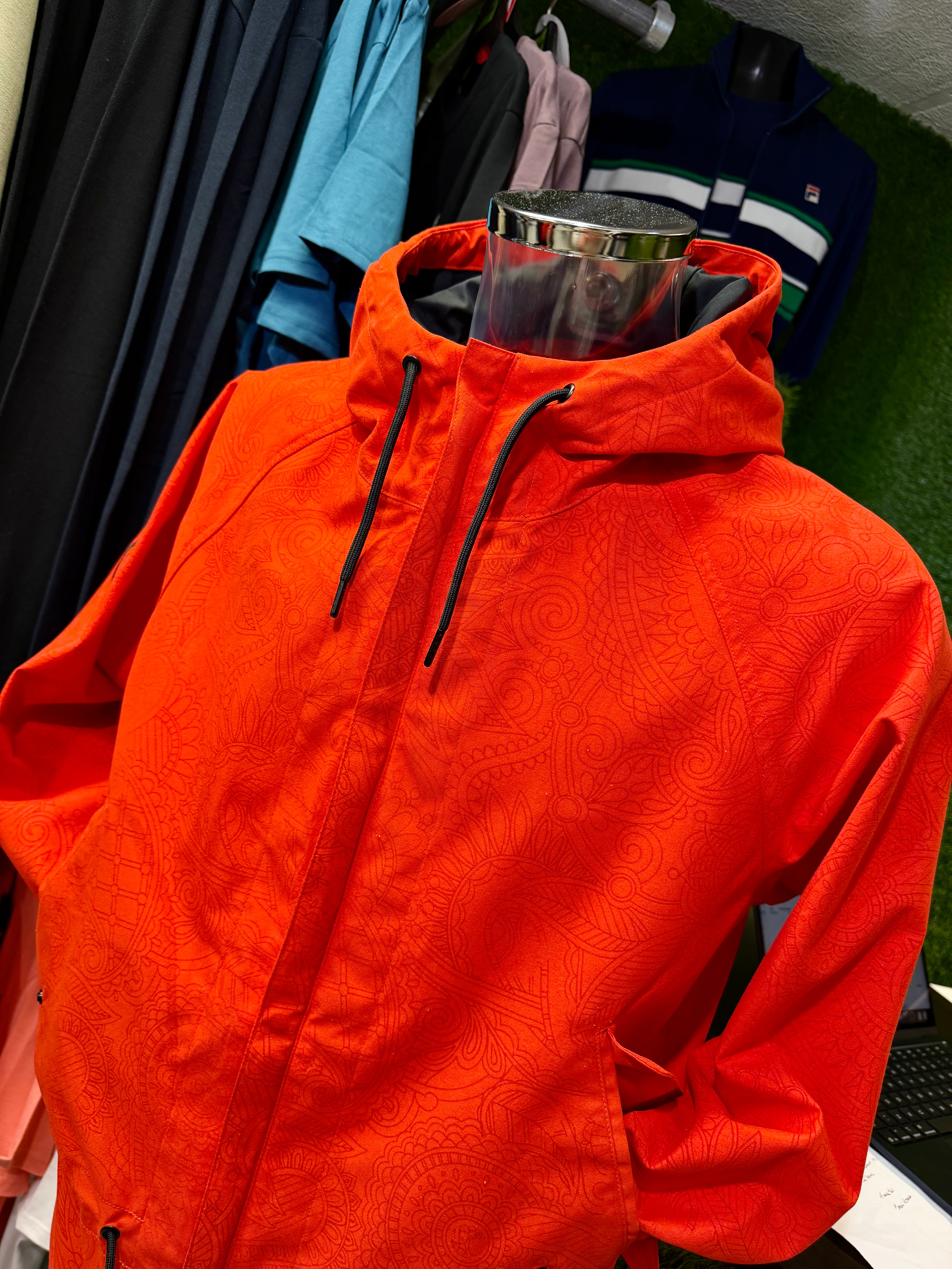 【oasis】Pretty Green ASHWORTH AOP ジャケット Pretty Green Resonance Jacket - Orange (Water Activated Paisley