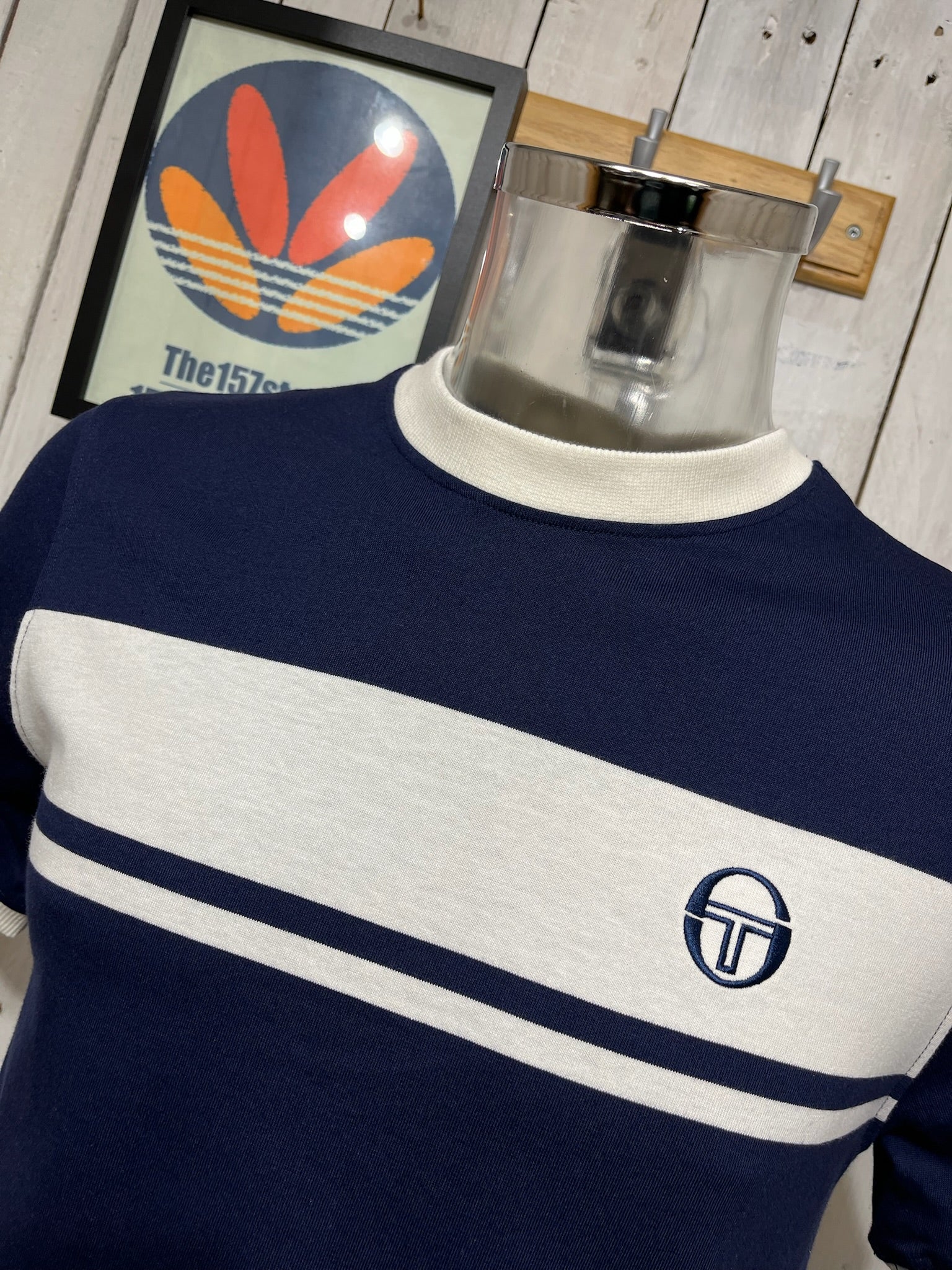 Sergio Tacchini Master Tee - Maritime Blue / Gardenia