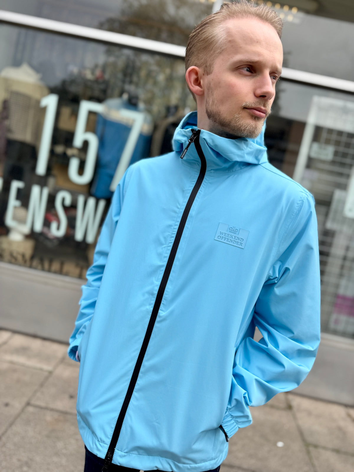 Weekend Offender Pack-Away Jacket - Ocean Wave (Waterproof 