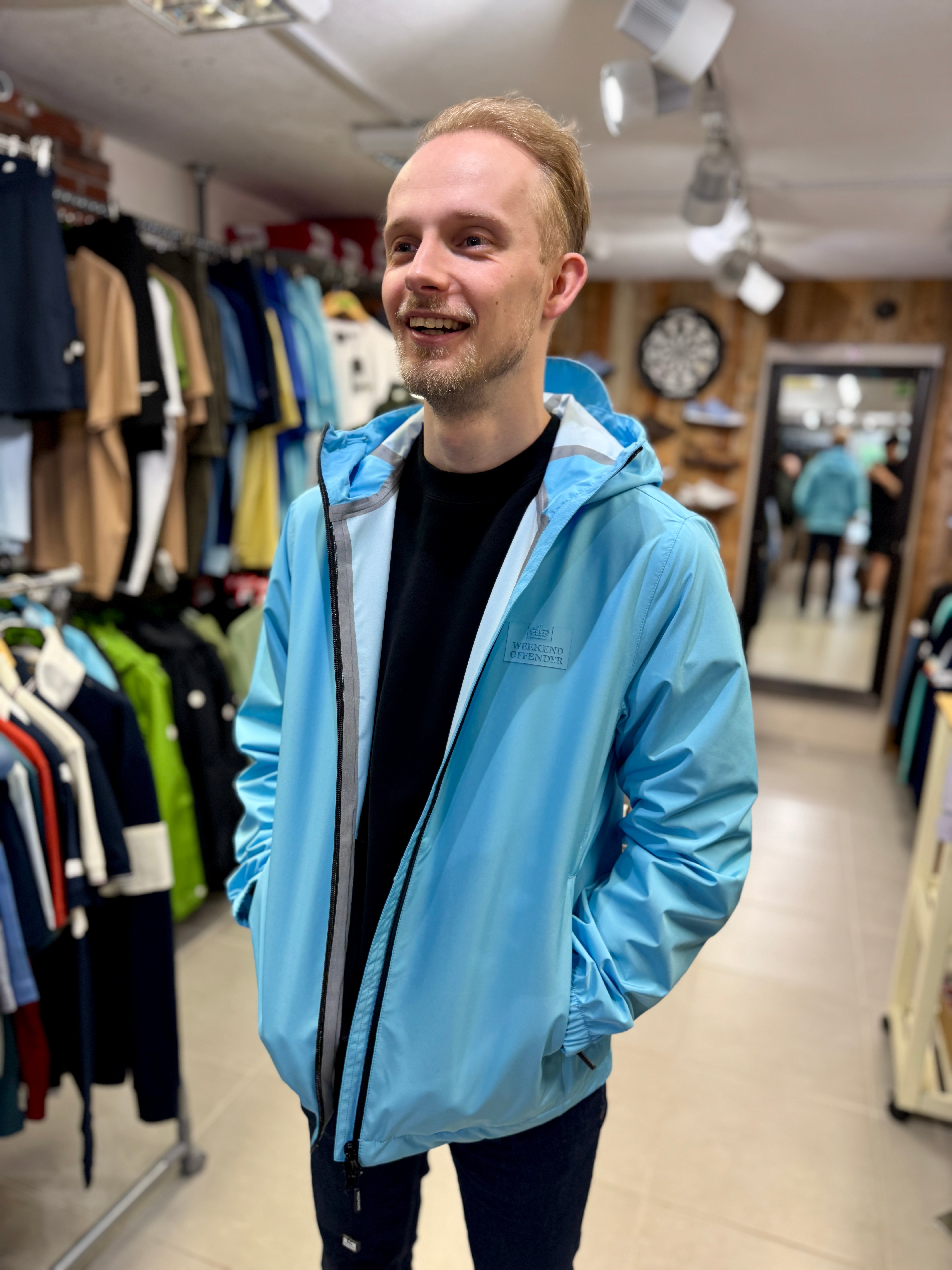 Weekend Offender Pack-Away Jacket - Ocean Wave (Waterproof