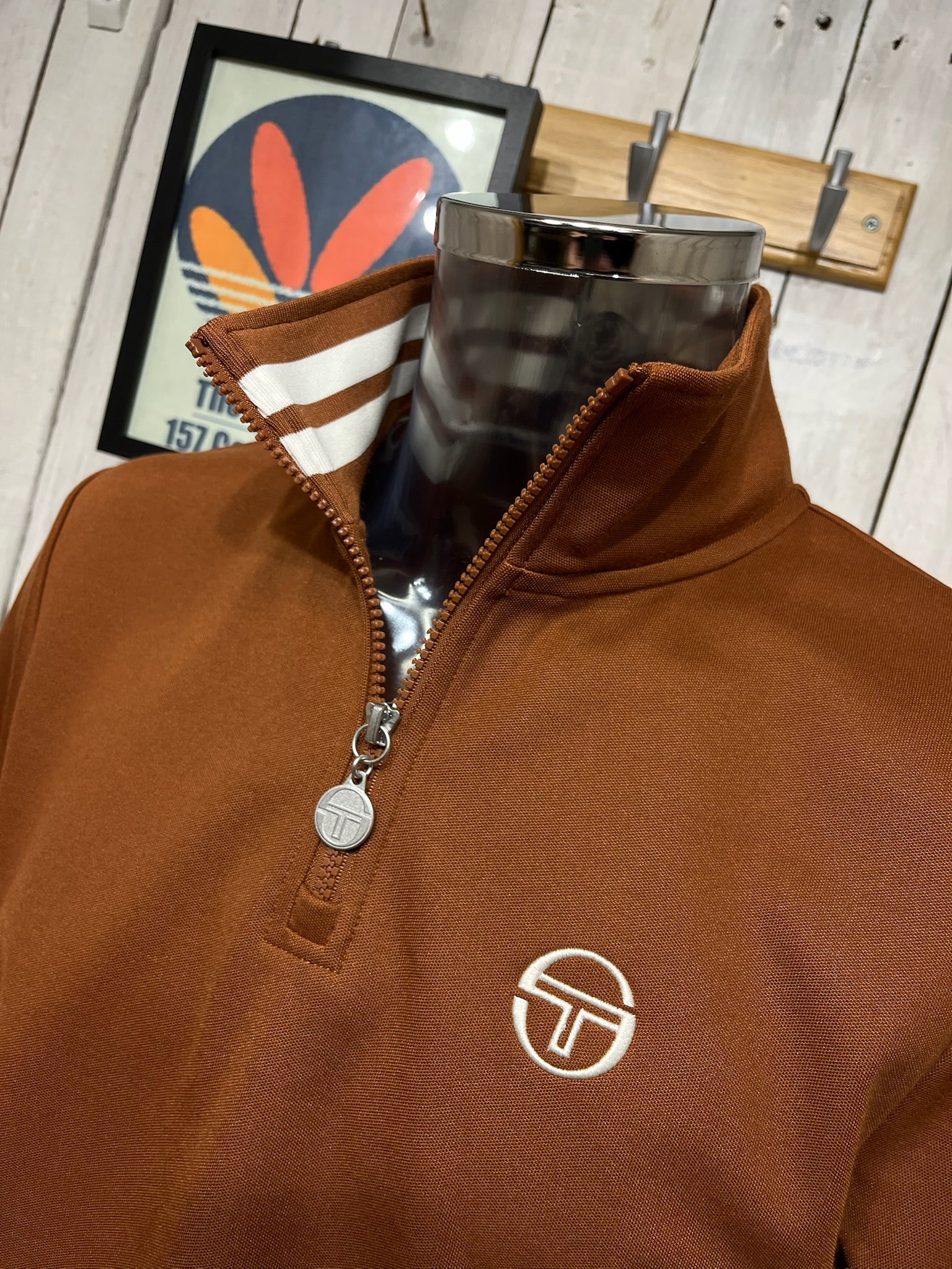 Sergio Tacchini New Iceberg 1/4 Zip Track - Mocha – The157store