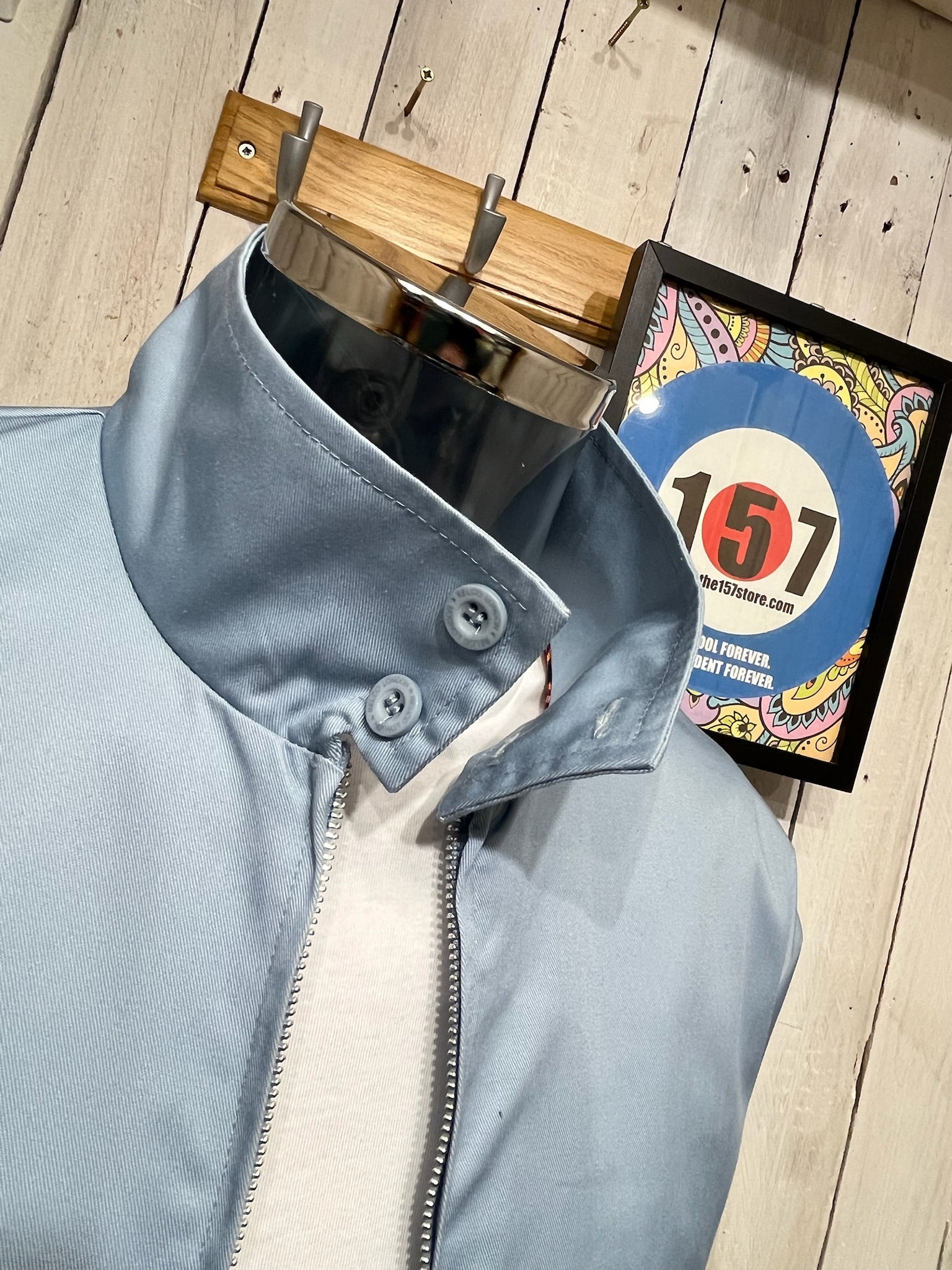 Original 70s Style Harrington - Ice Sky Blue – The157store