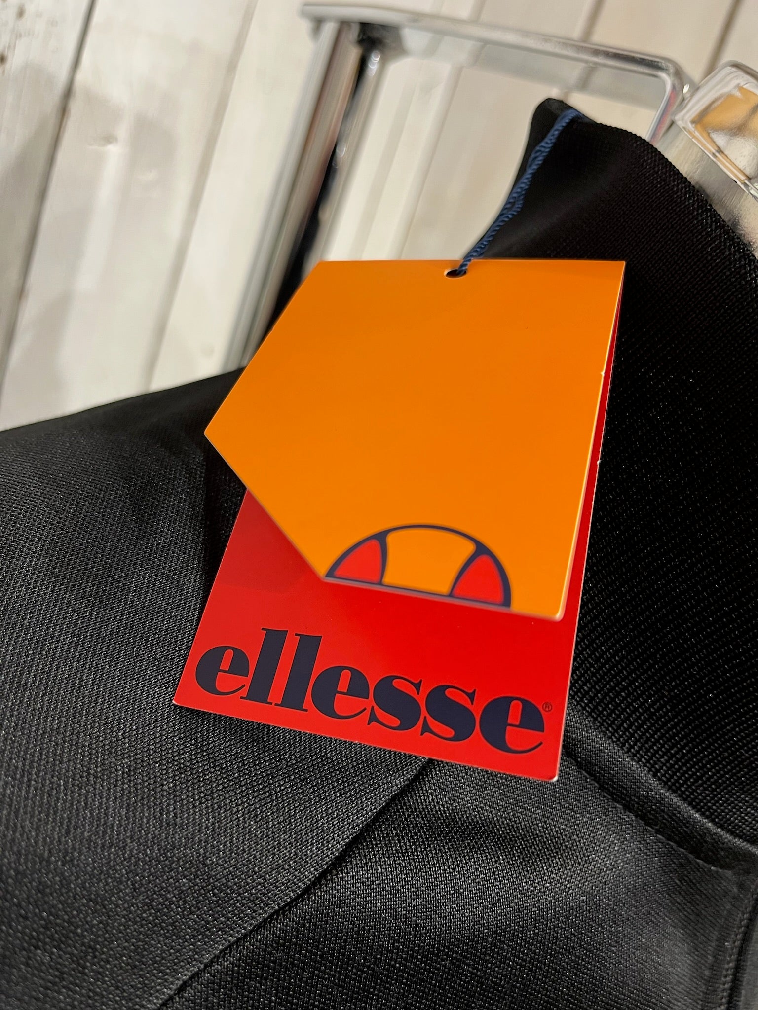 Ellesse Rimini Track Top Black Orange - Main Image
