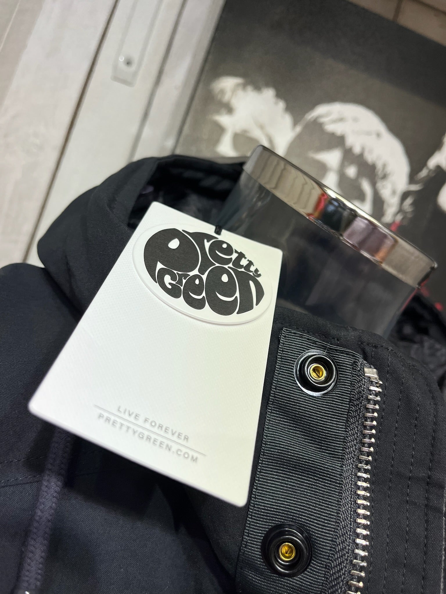 Pretty Green Watson Parka - Black (Detachable fur collar