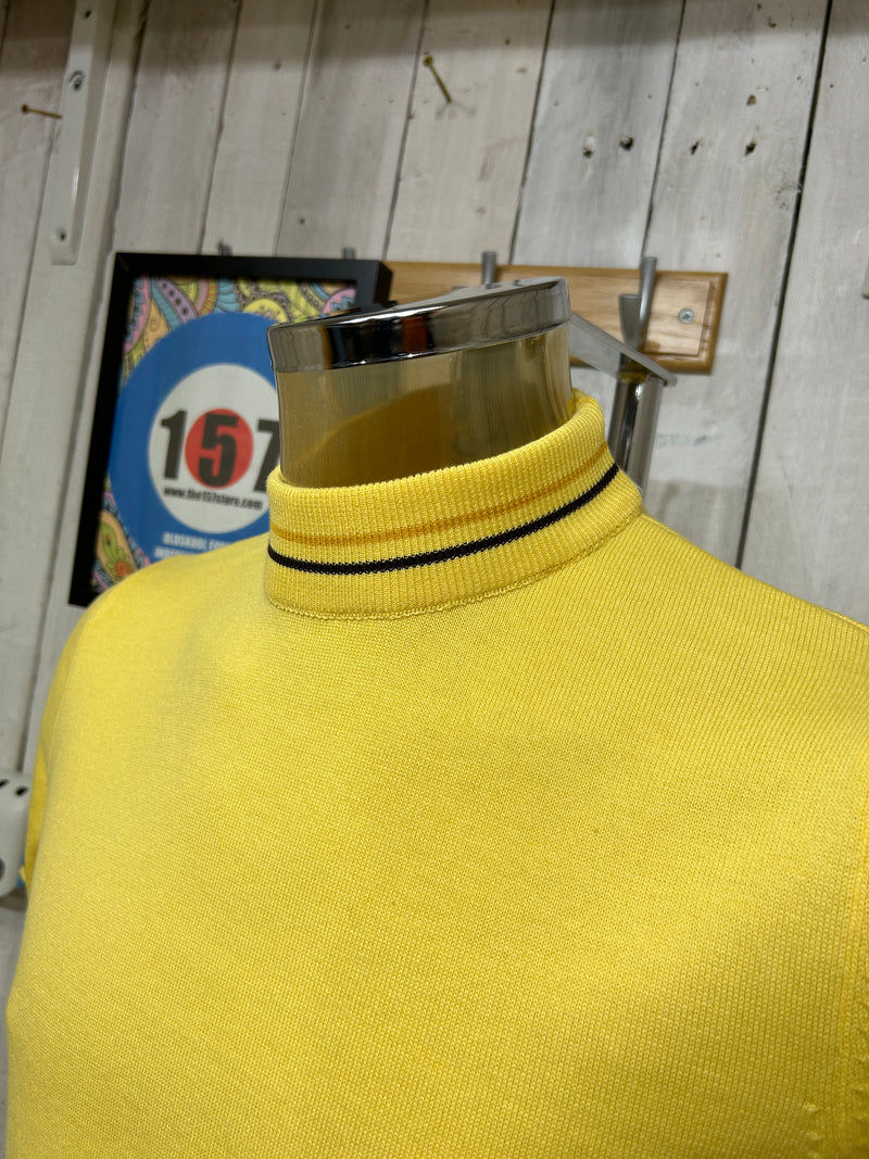 Trojan Ska & Soul Cycle Ringer Knit - Lemon