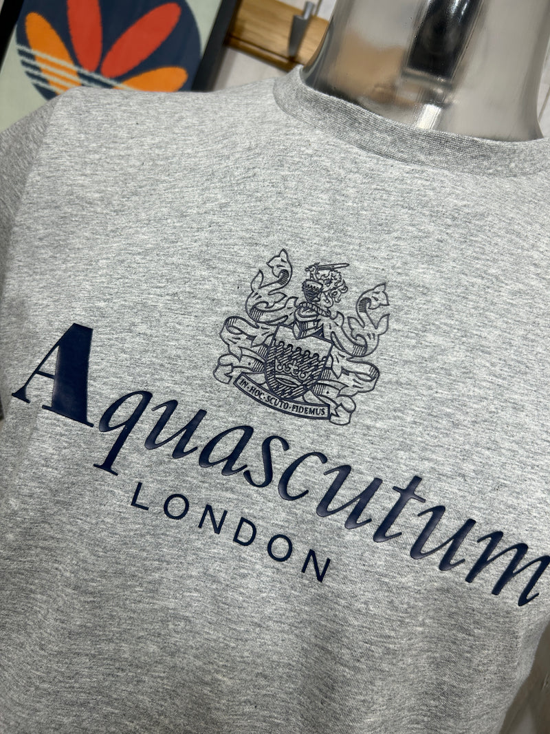 Aquascutum Royal Logo Tee - Light Grey