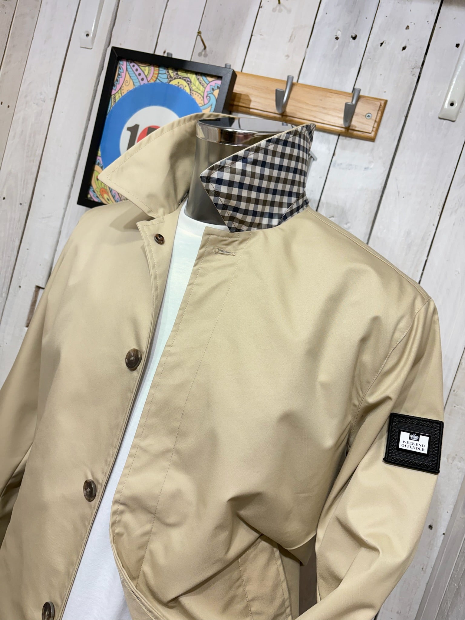 Khaki Weekend Offender Coats Kovags Weekend Offender Pocket Hooded