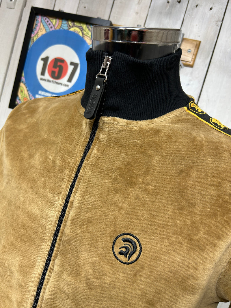 Limited Edition: Trojan Velour Track Top - Camel