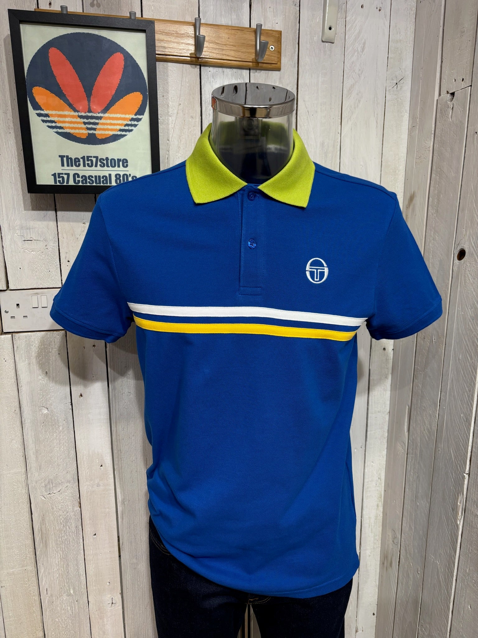 Sergio Tacchini ポロシャツ L 青系ストライプ Sergio Tacchini – Page 2 – The157store Menswear