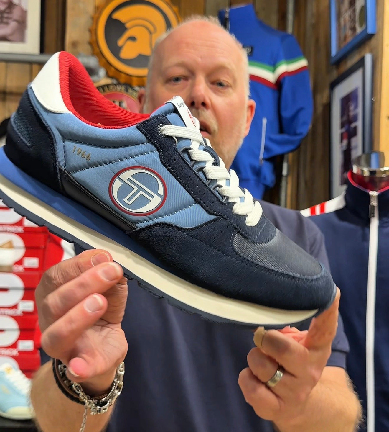 Sergio Tacchini Venezia '1966' Trainers - Navy/Light Navy 3496