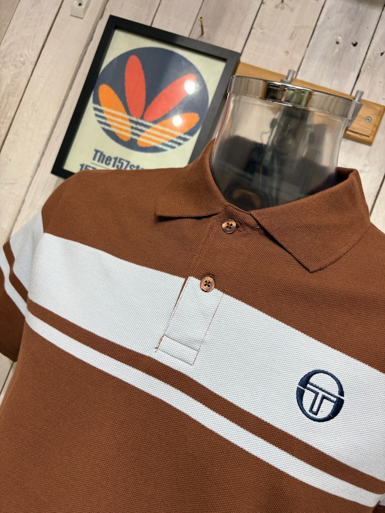 Sergio Tacchini Youngline Polo - Cappuccino/CelestialBlue